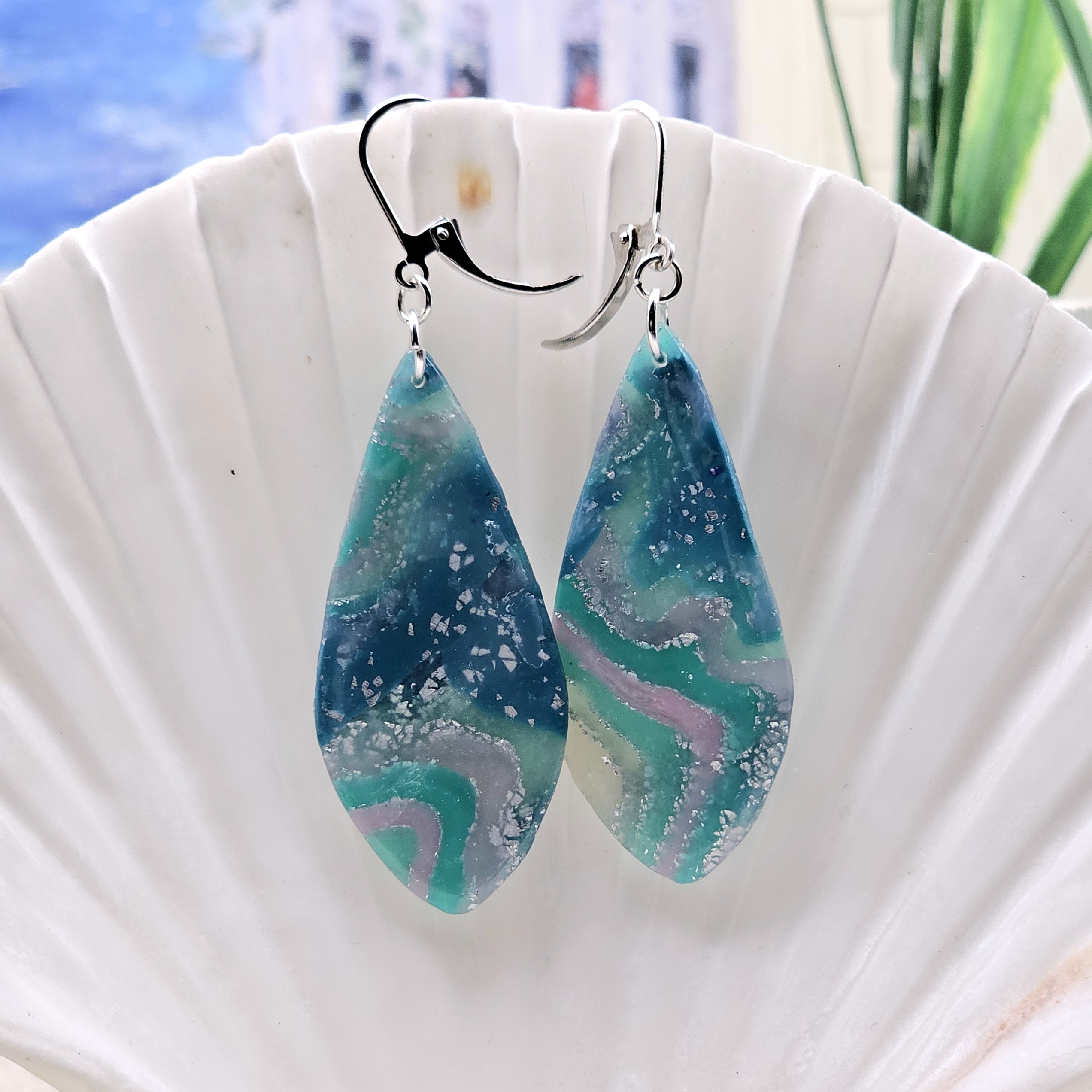 Ocean Mist Polymer Clay Jewelry Collection