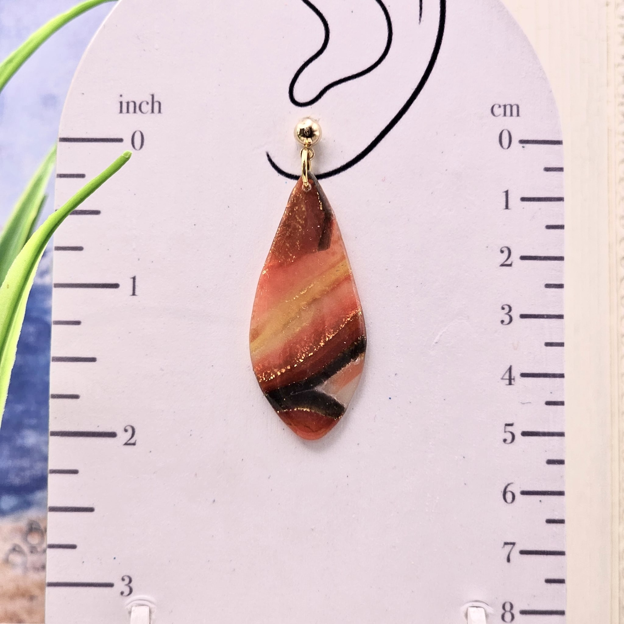 Toasted Maple Agate Collection – Polymer Clay Earrings