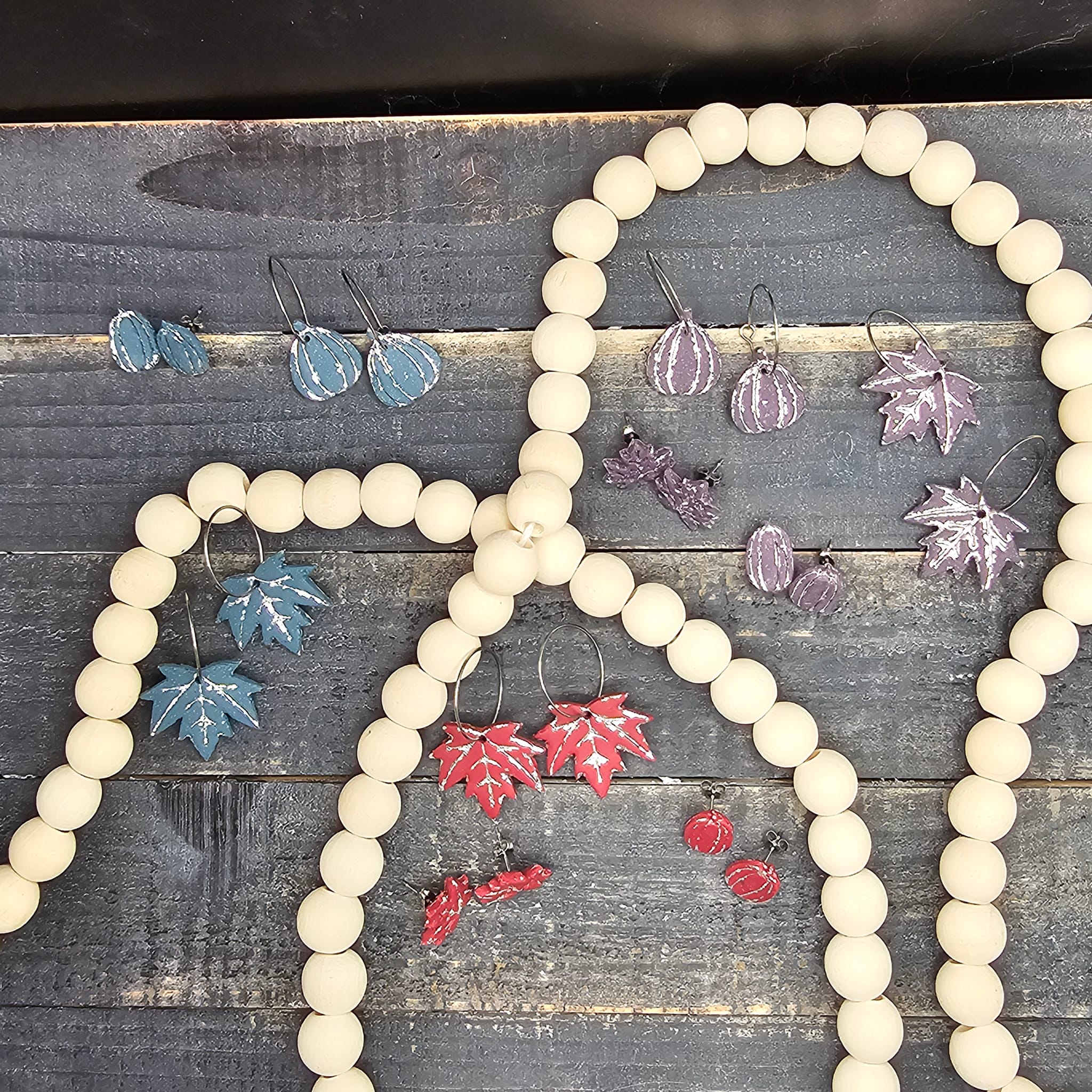 Frosted Fall Collection – Polymer Clay Earrings