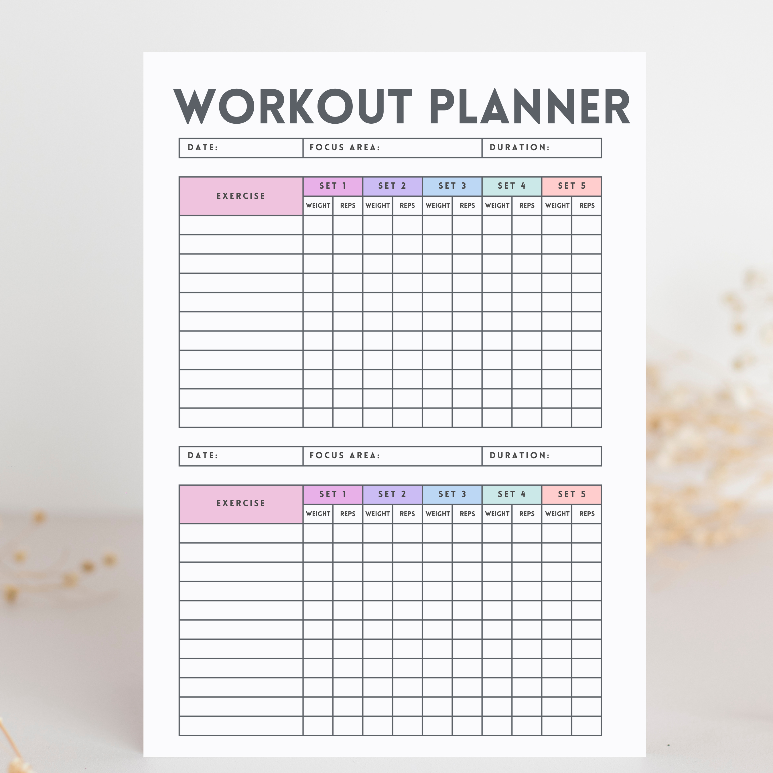 Workout Planner