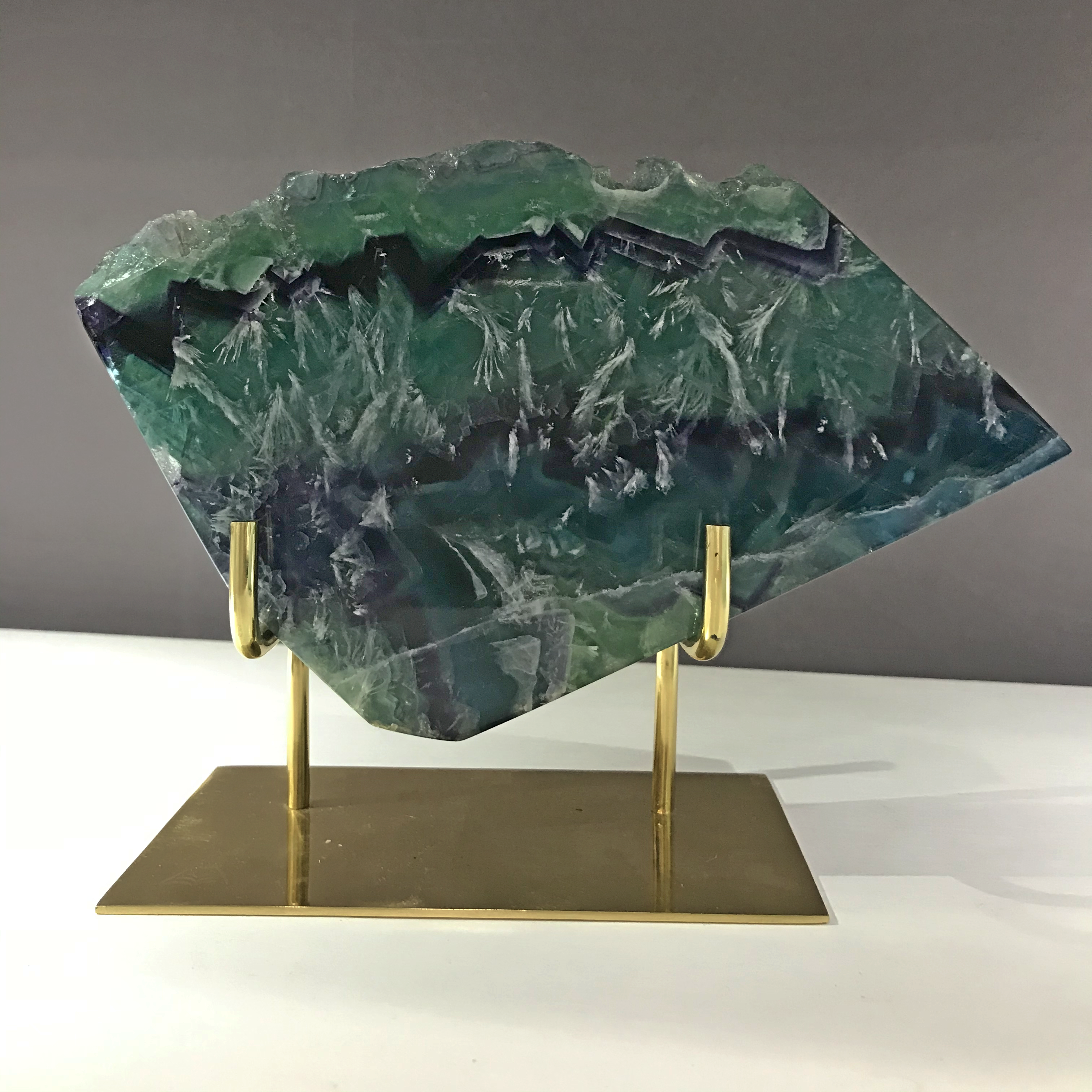 Brass Display Stand For Crystals Rocks & Geodes Selenite Home Decor Modern Living Arts Classic Elegant