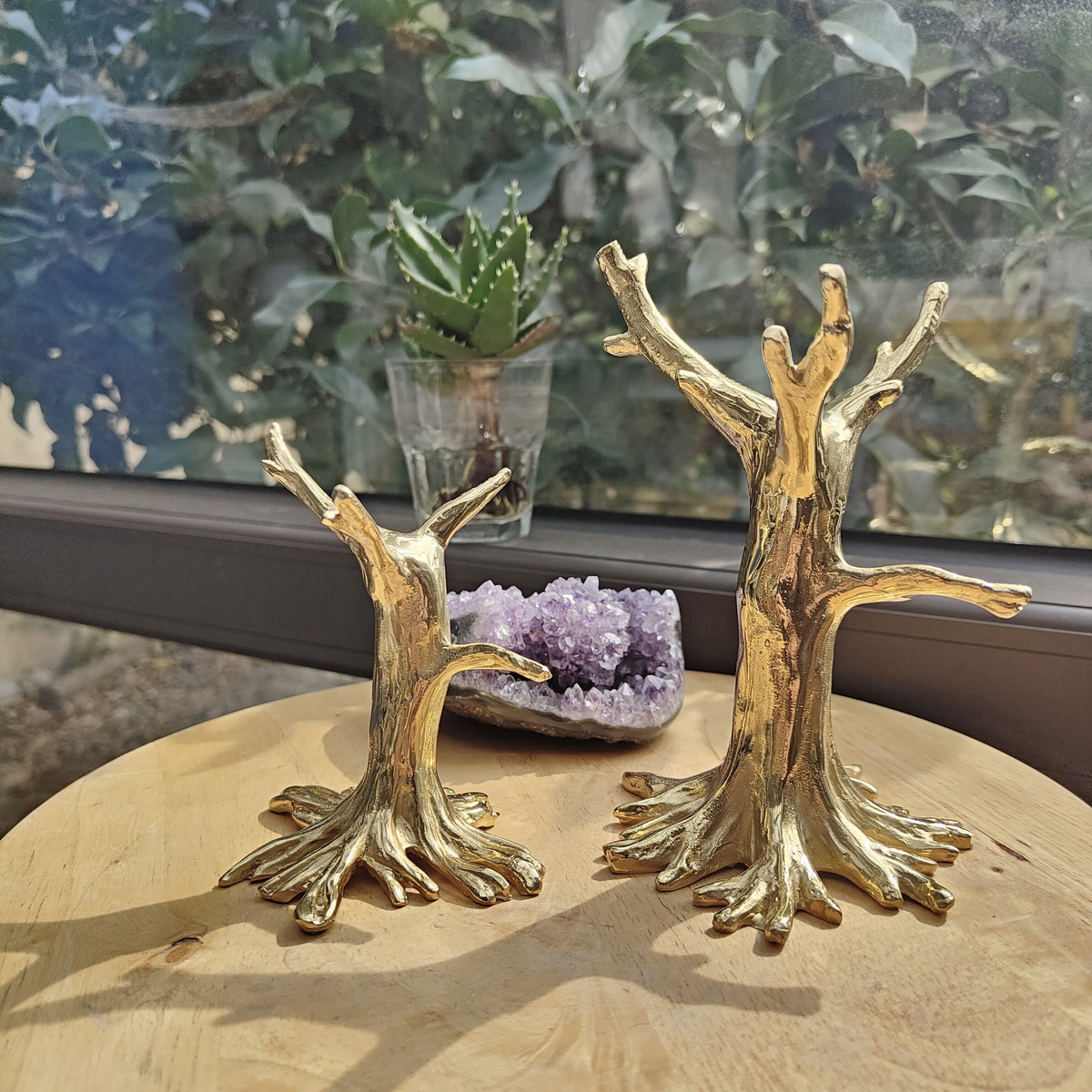 Crystal Ball Display Stand Tree Display Stand for Crystals Rocks & Spheres Home Decor Brass Display