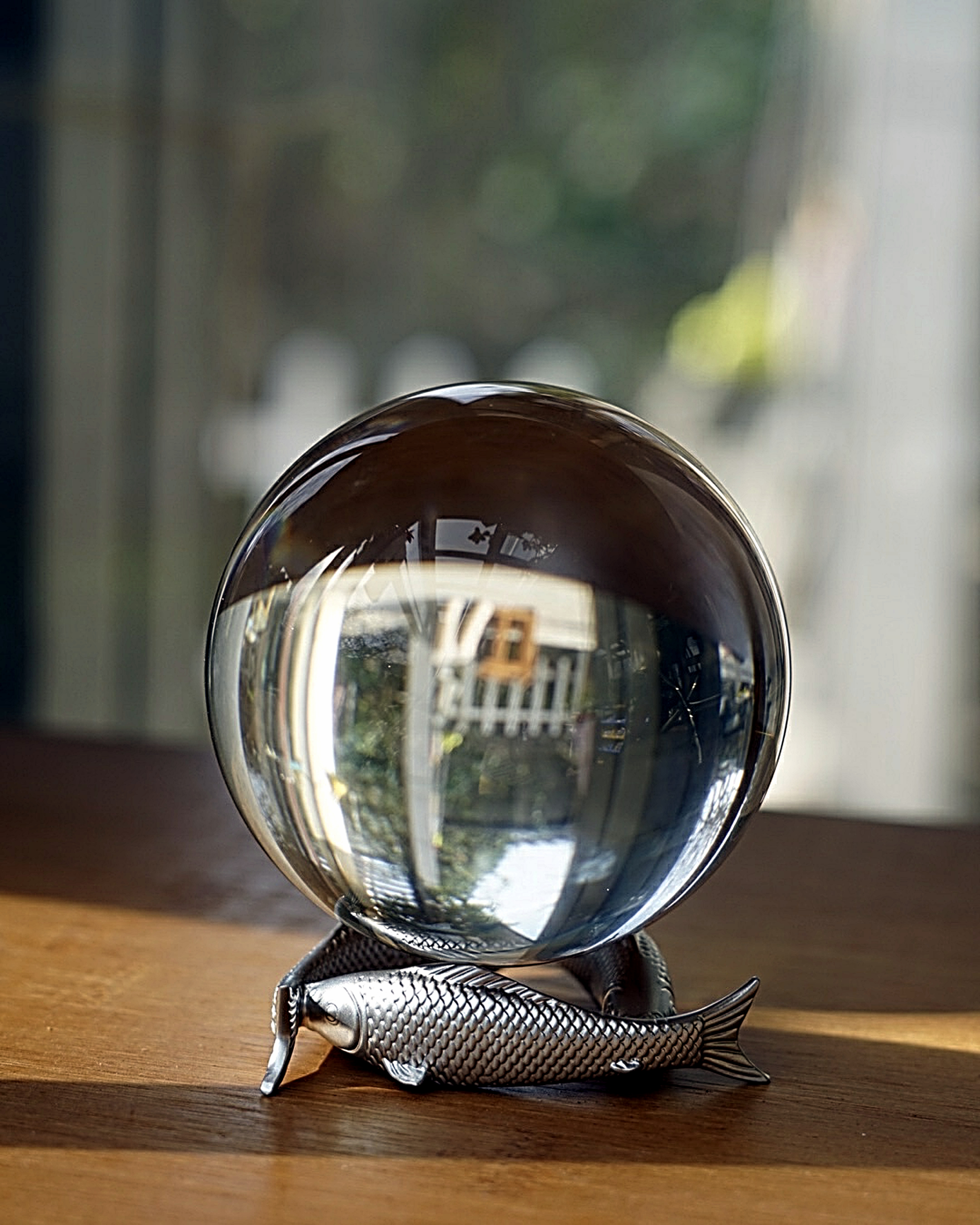Fish Design Display for Home Decor Crystal Sphere & Rocks Geodes Display Holder  Exotic &  Elegant Design Brass Display