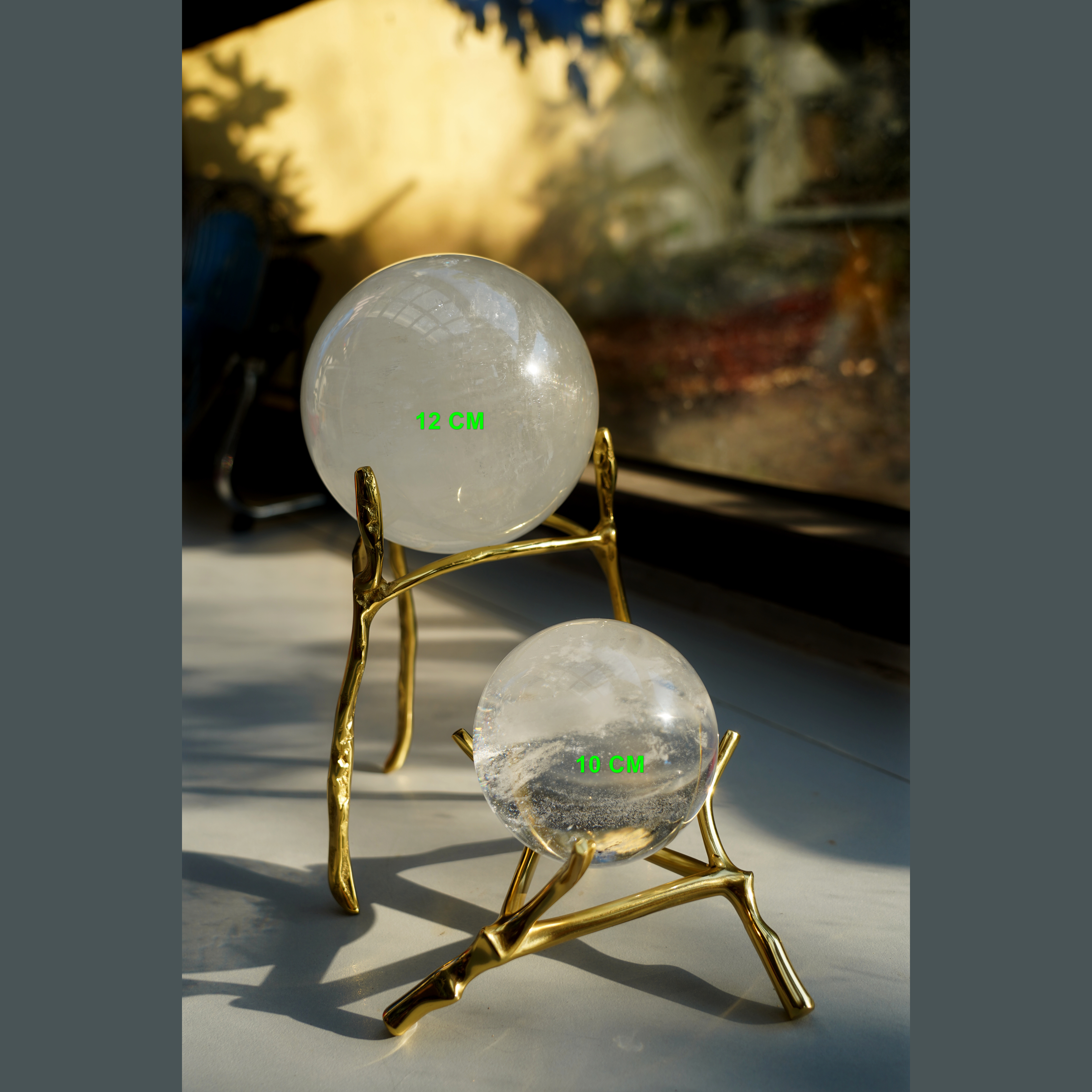 Tree Branches Brass Display Stand For Crystal Balls