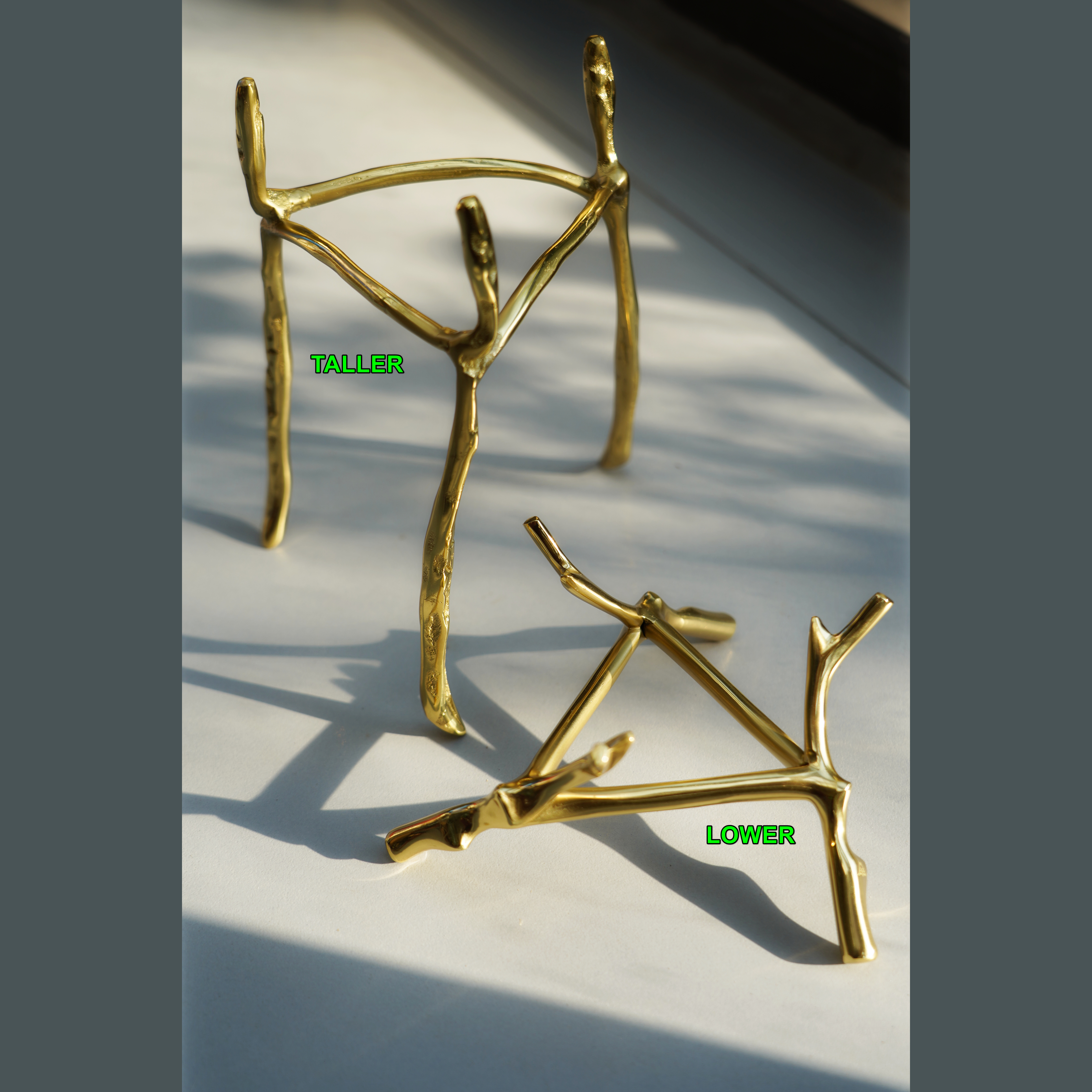 Tree Branches Brass Display Stand For Crystal Balls
