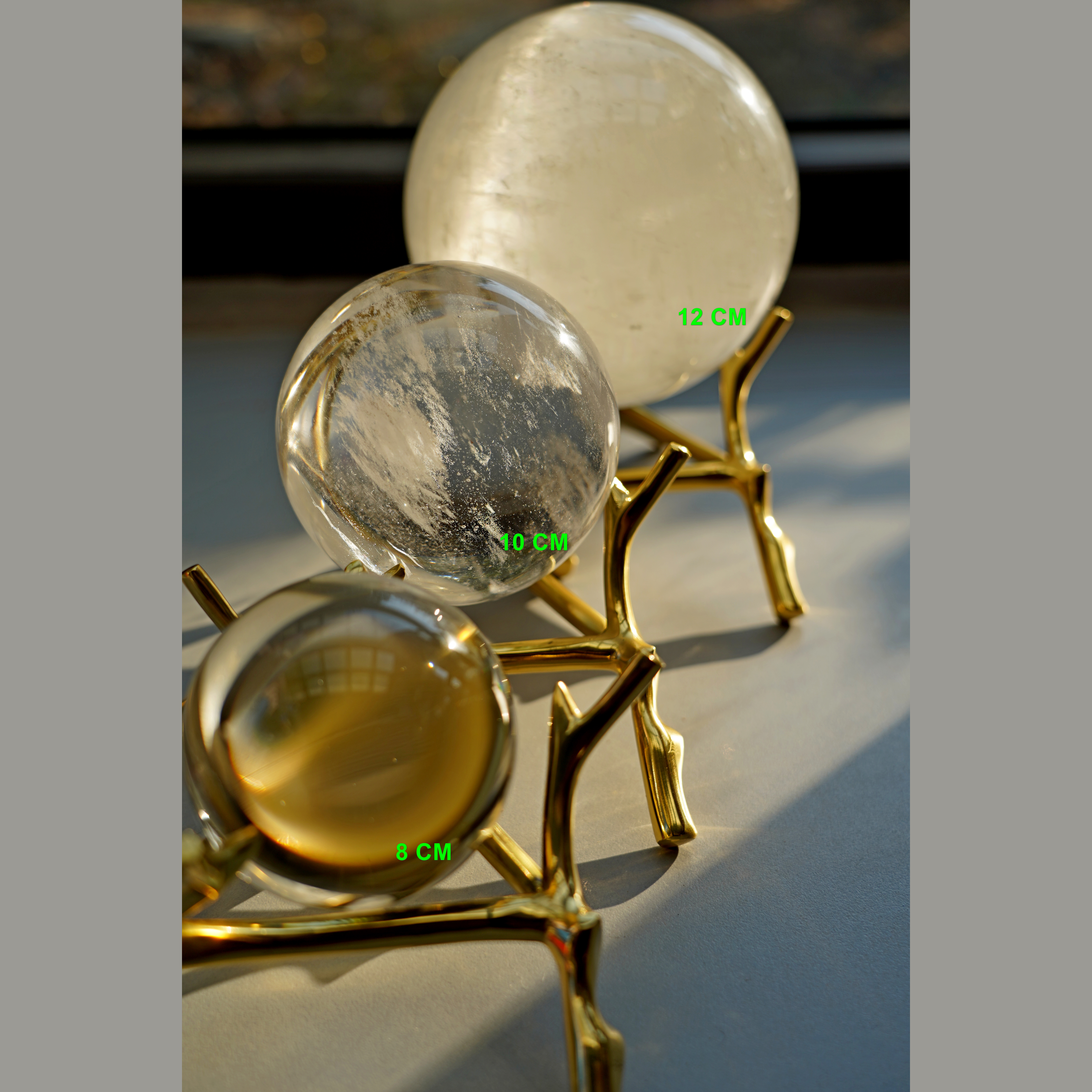 Tree Branches Brass Display Stand For Crystal Balls