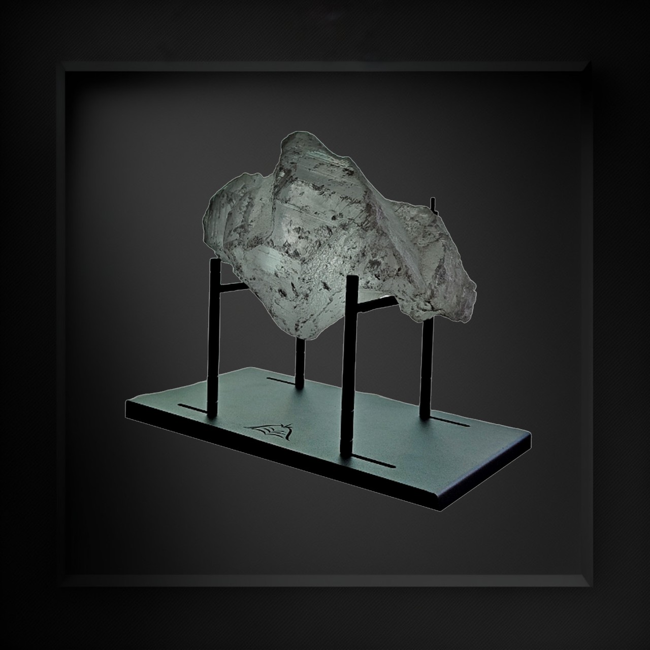 Display Holder For Larger Mineral Rocks Crystal Stones Black Stainless Steel DIY Multi Purposes Adjustable And Extendable