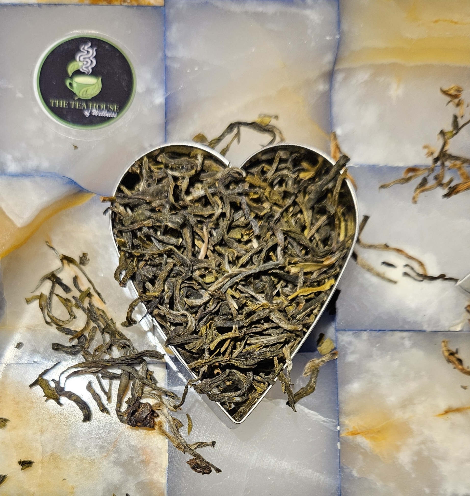 Organically grown green tea