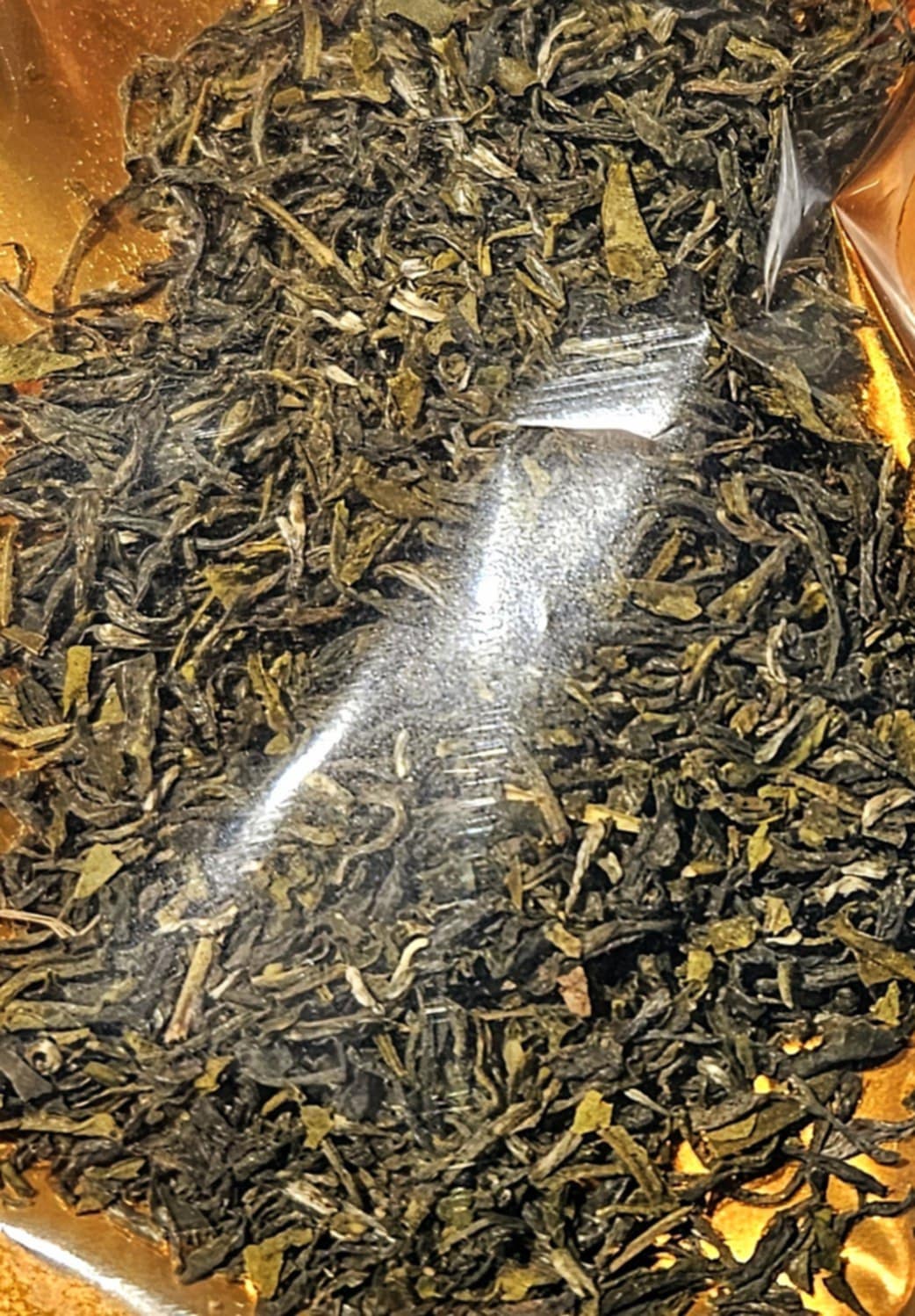 Organically grown green tea