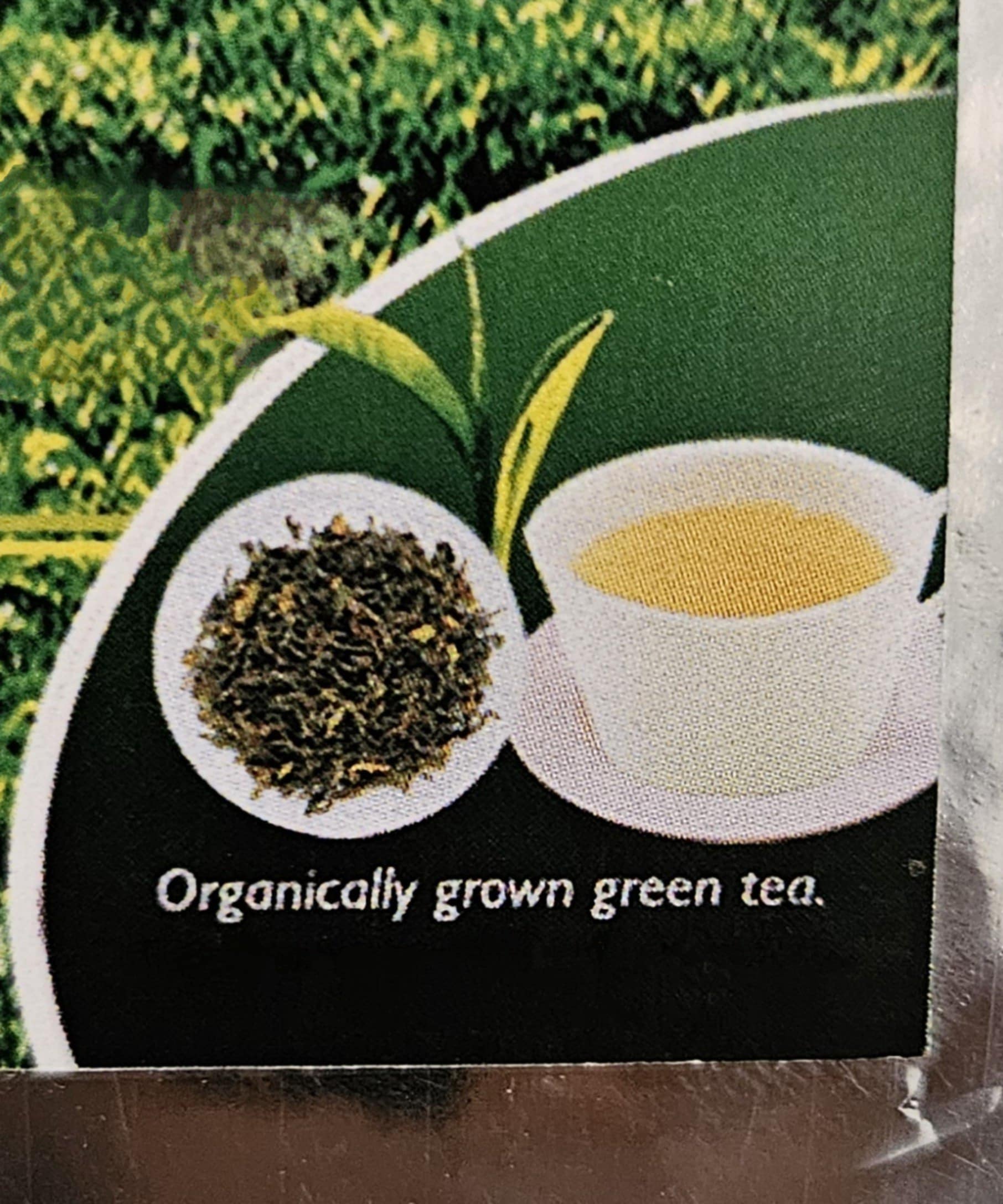 Organically grown green tea