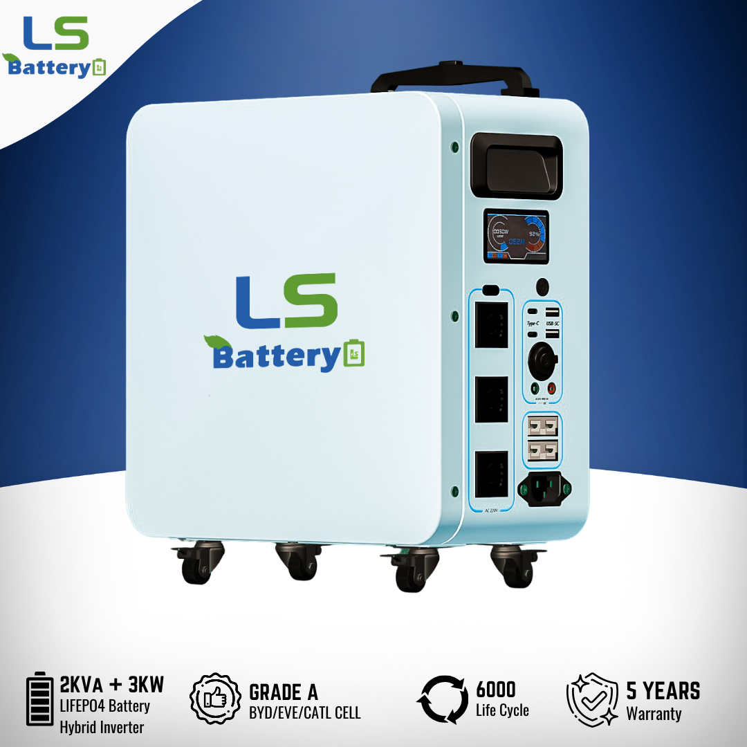 INVERTER PORTABLE 2KVA + BATTERY 3KW