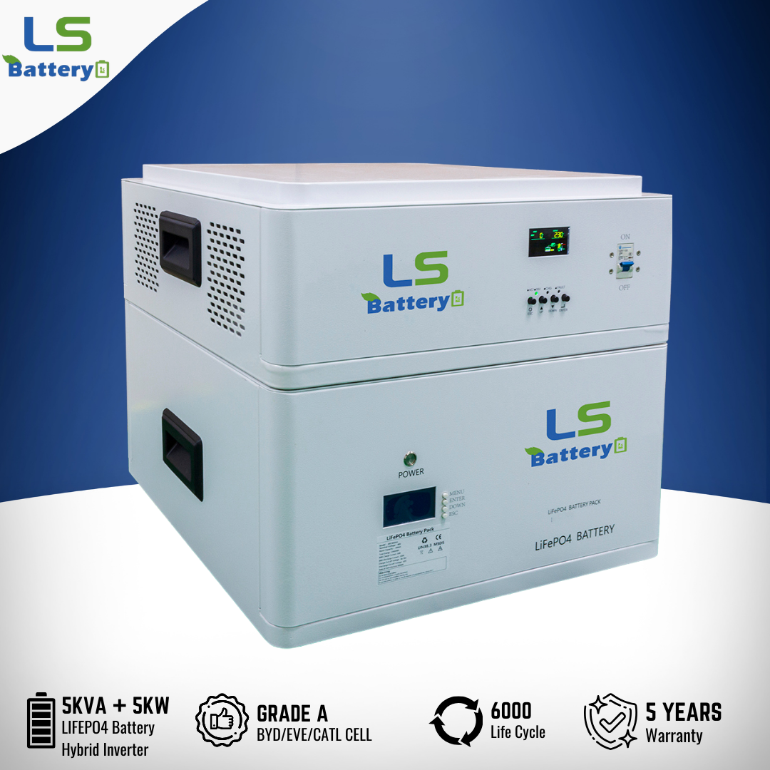 STACKABLE INVERTER 5KVA + 51.2V100AH