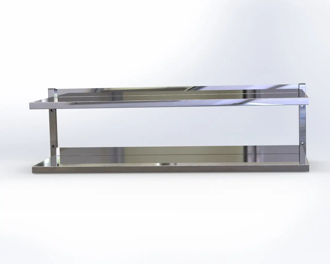 Półka wisząca jest dwupoziomowa