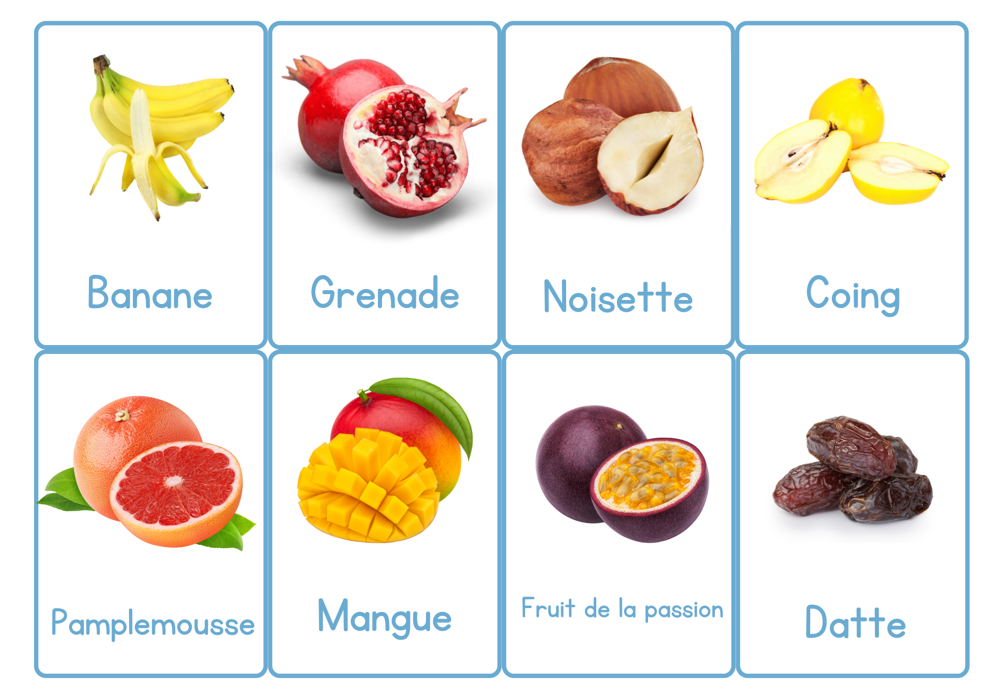 Cartes de vocabulaire illustrées  - À la découverte de l'hiver