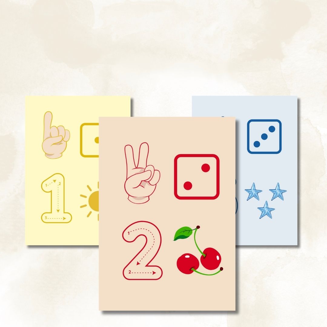 À la découverte des chiffres de 1 à 6 - Âge 3 ans