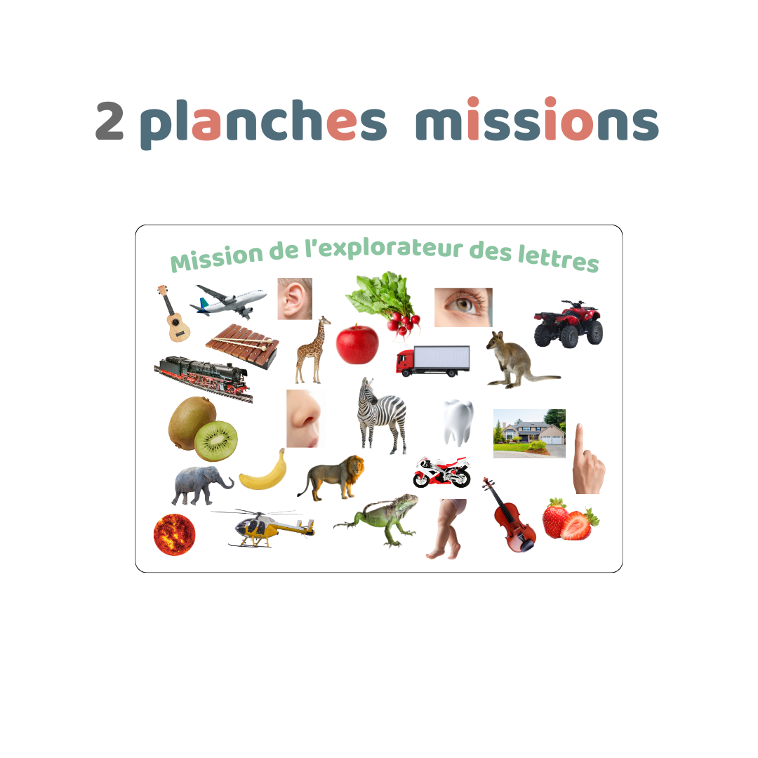 Cartes de Nomenclature Ludiques (3–5 ans)