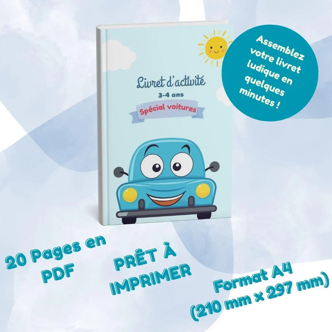 Livret d'activités éducatives sur les voitures