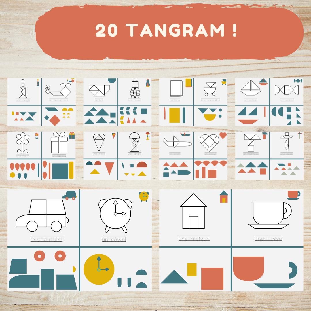 Tangrams – Jeu éducatif à imprimer pour enfants