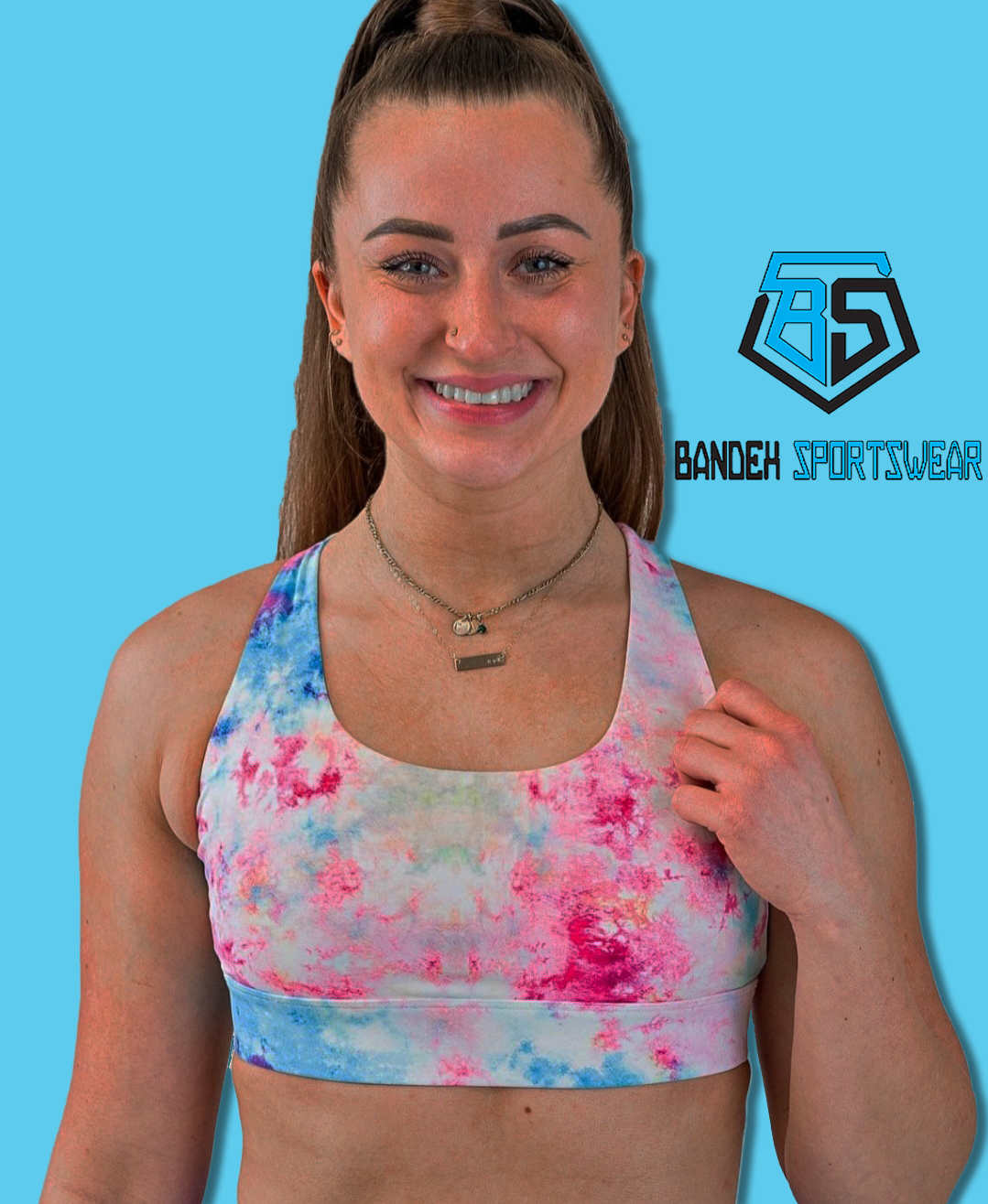 Custom Tie-Dye Leggings and Bra Set