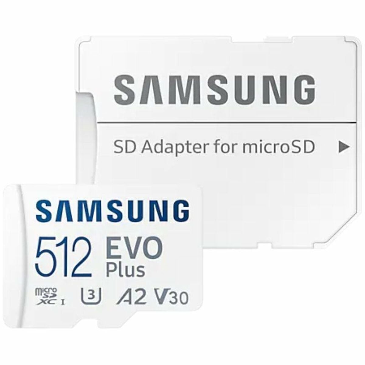 Carte Mémoire Micro SD avec Adaptateur Samsung EVO Plus 2023 ; 128 / 256 / 512 GB
