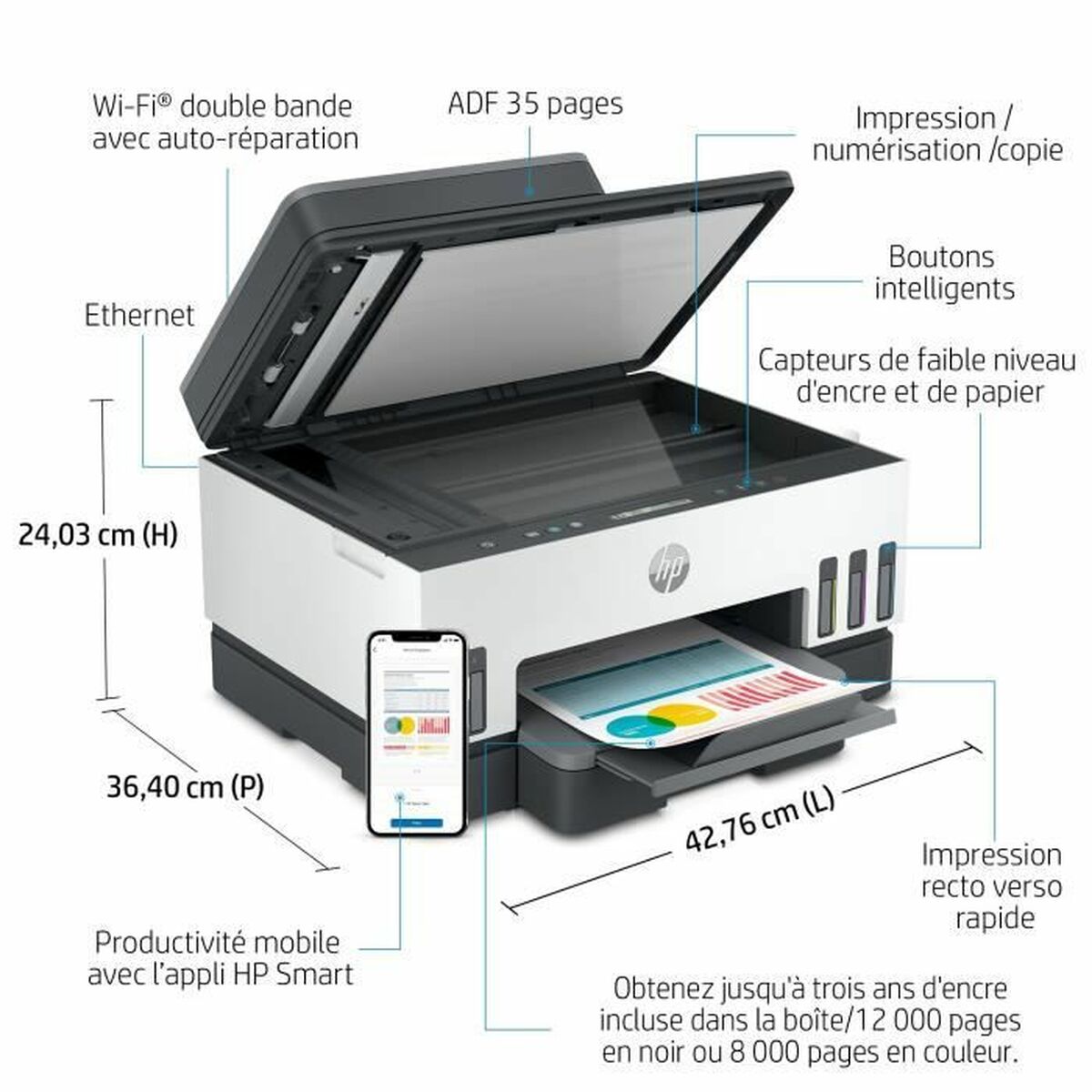 L'imprimante multifonction HP Smart Tank 7305