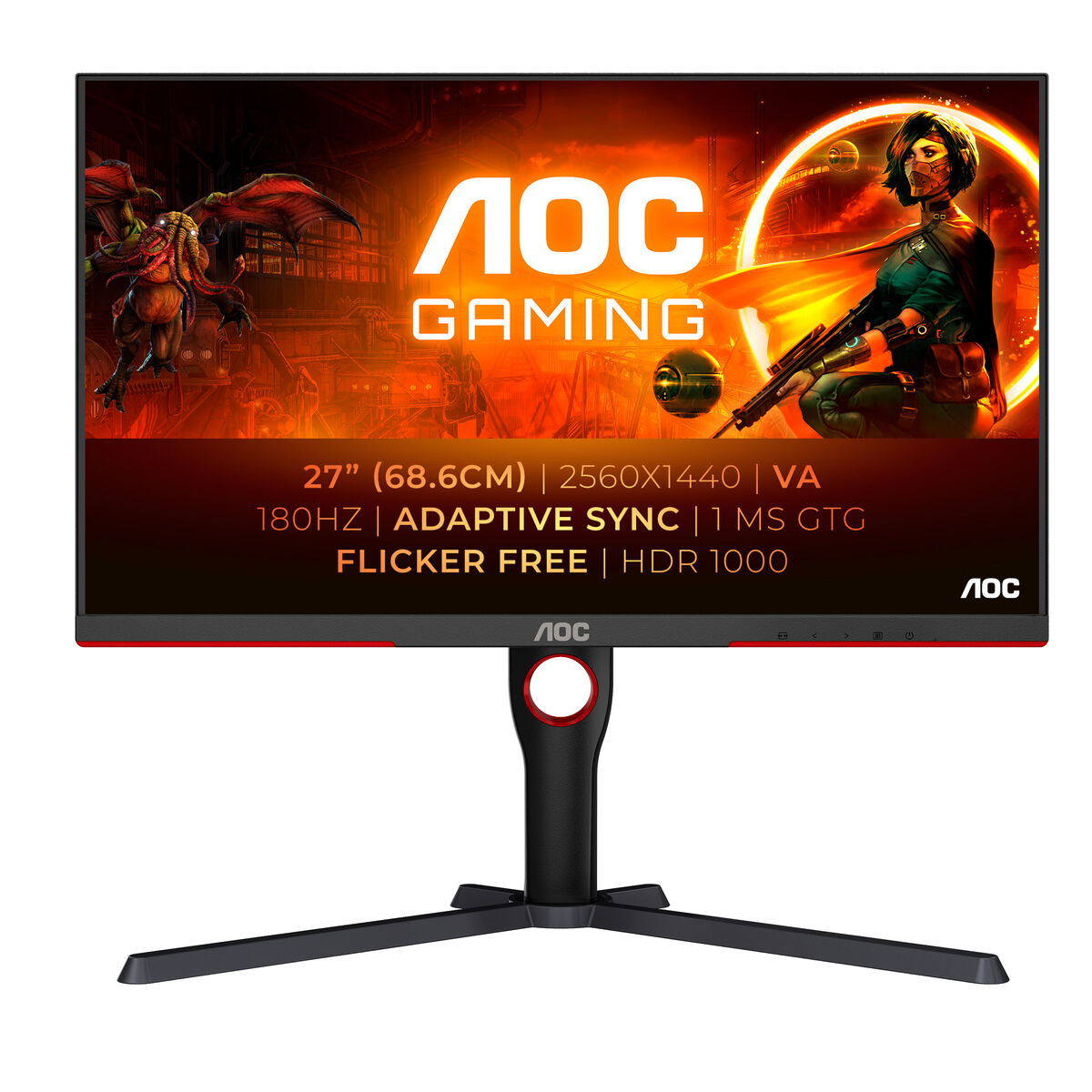 Monitor Gaming AOC Q27G3XMN/BK