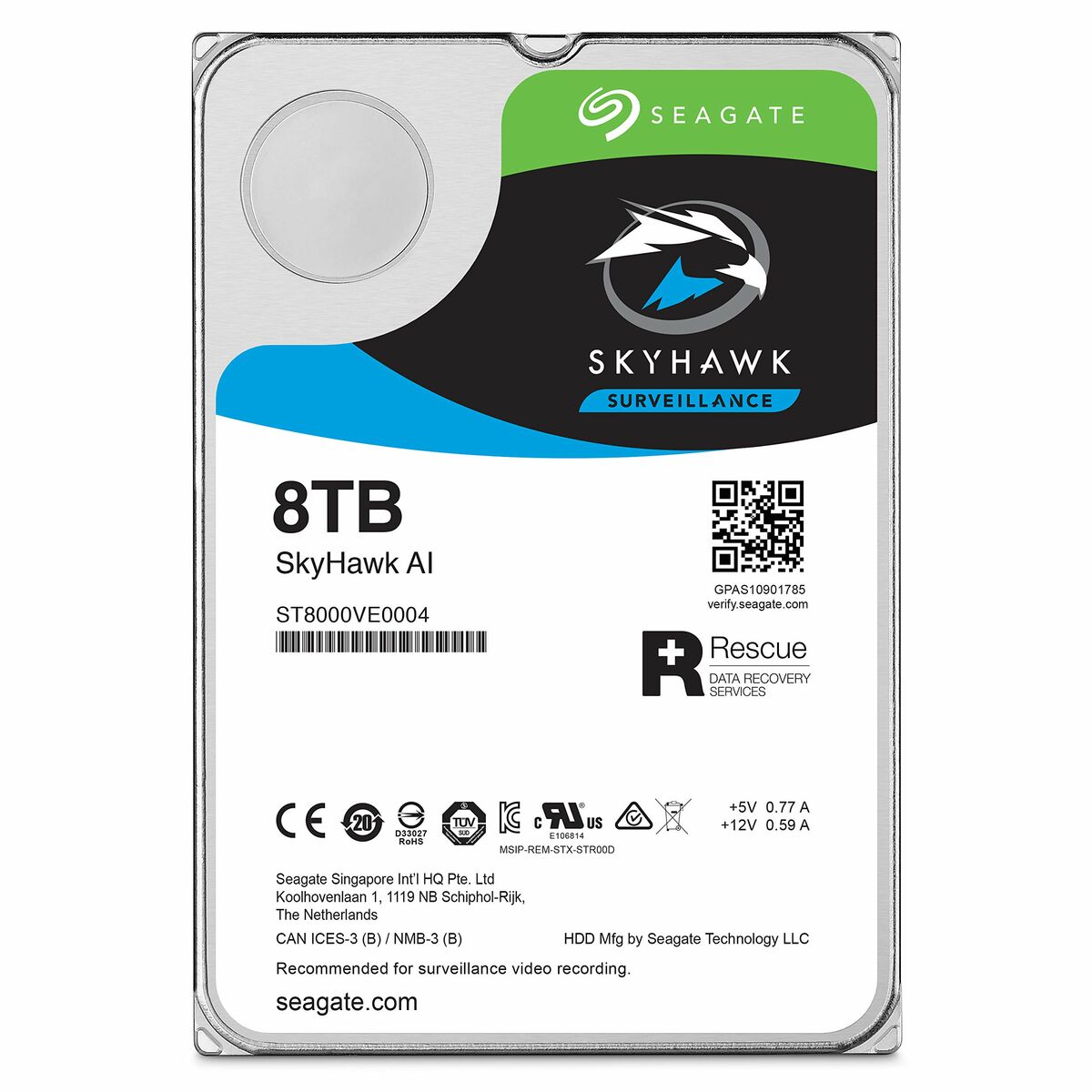 Disque dur  8TB / Stockage optimisé pour la vidéosurveillance et bureautique 