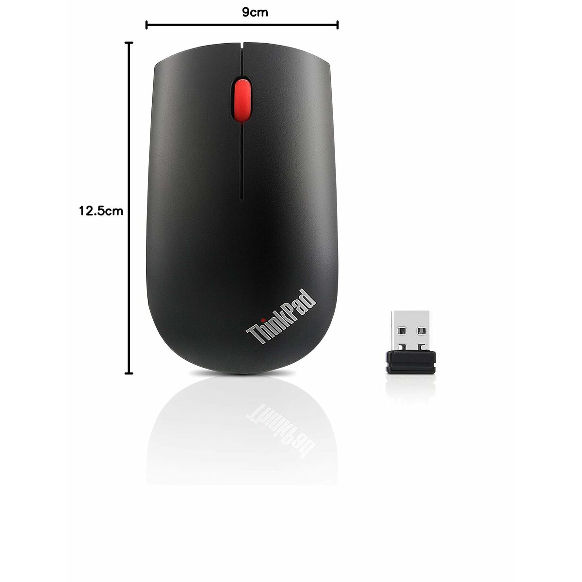 Souris sans-fil Lenovo ThinkPad Essential Noir Gris 1200 DPI