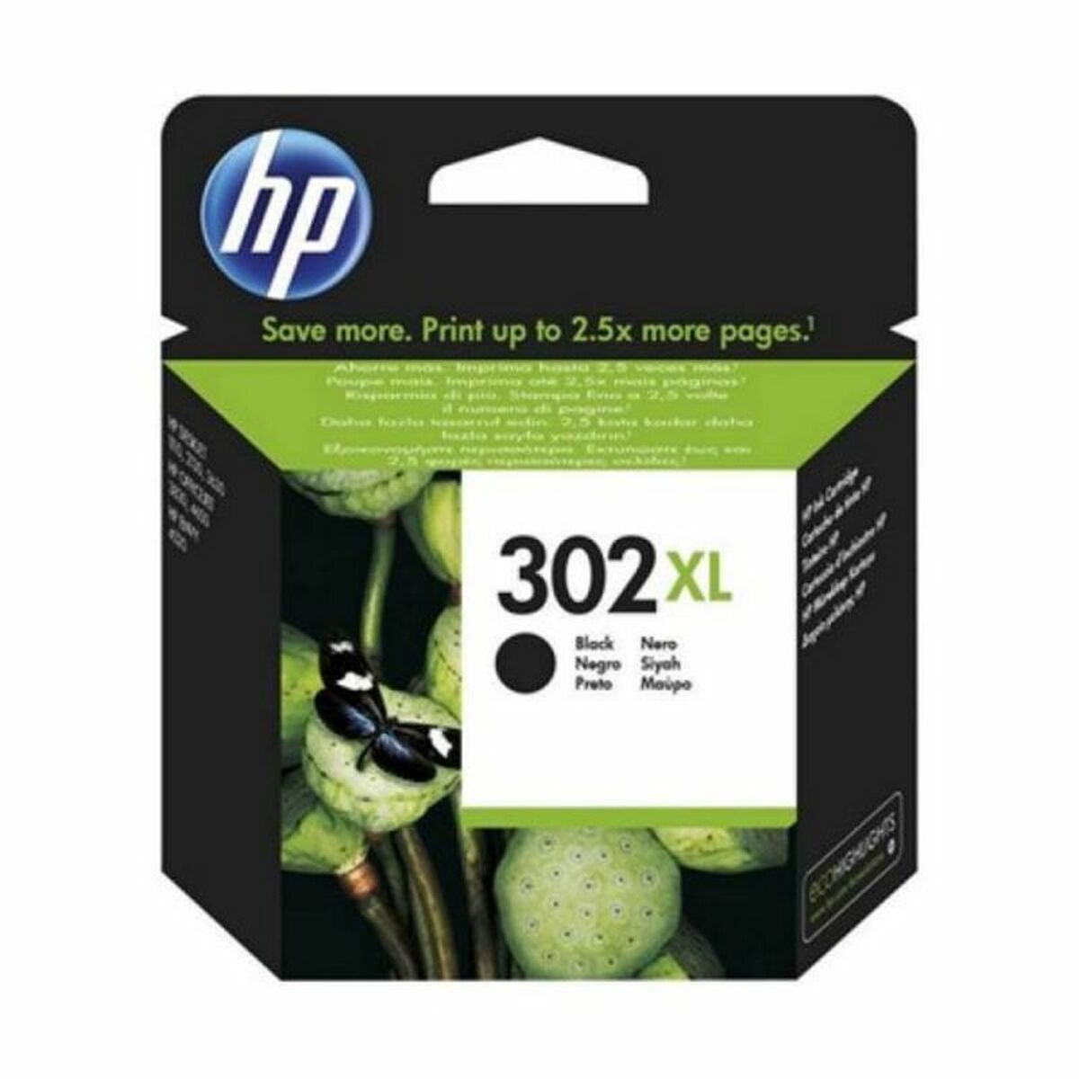 Cartouche d'encre originale HP 302 noire