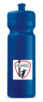 Gourde logotée LNHB, avec ses initiales