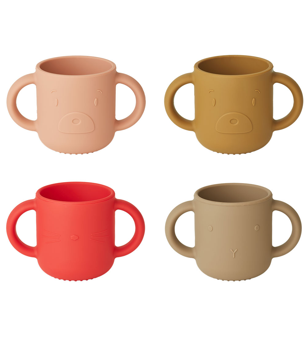 Liewood silikoninių puodelių rinkinys su rankenėlėmis (4vnt)