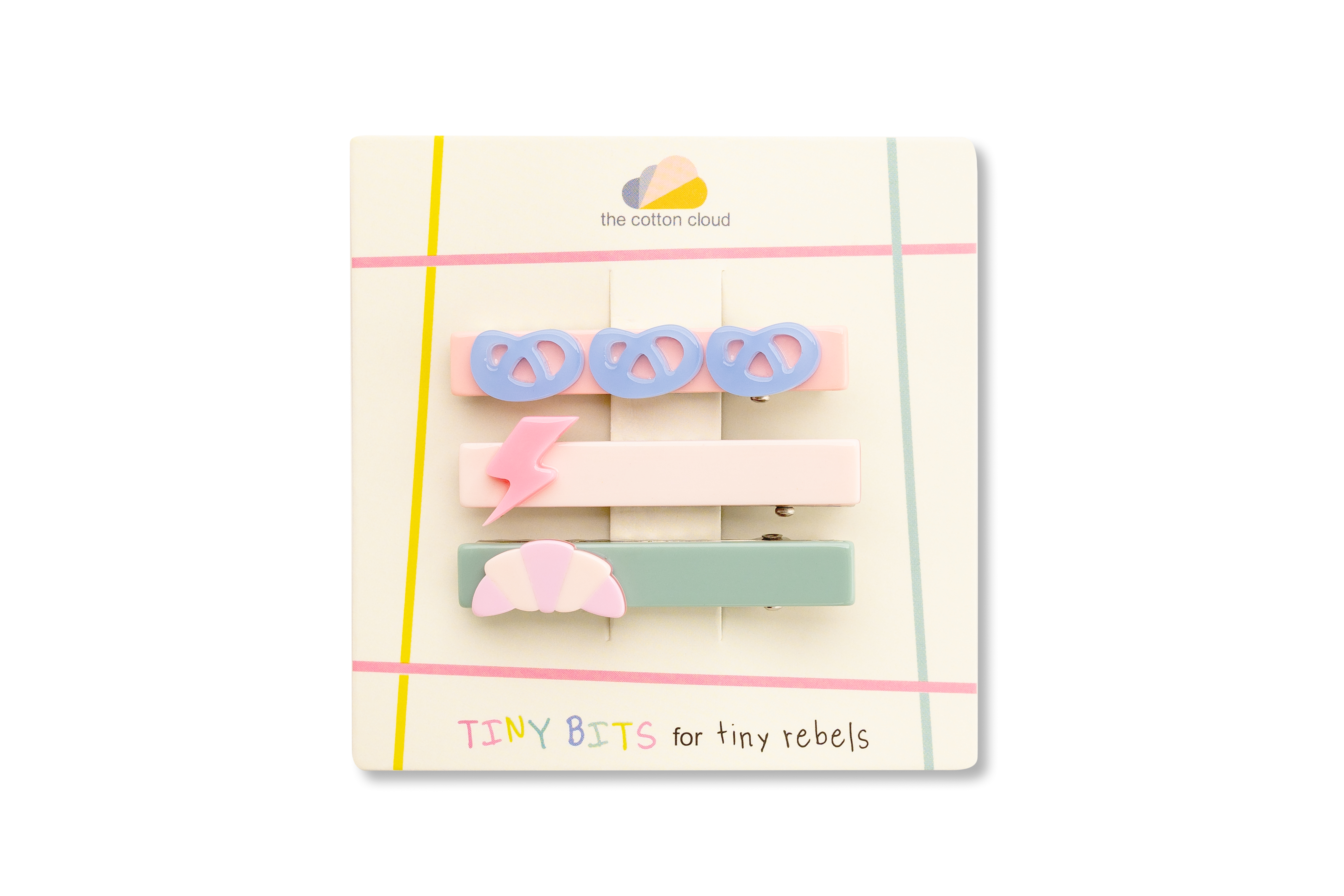 „Croissant“ plaukų segtukų rinkinys (3vnt.)