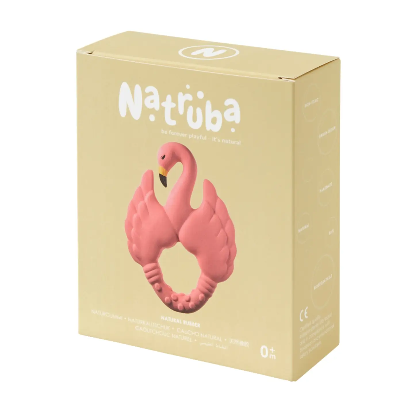 NATRUBA natūralios gumos kramtukas „Flamingas“