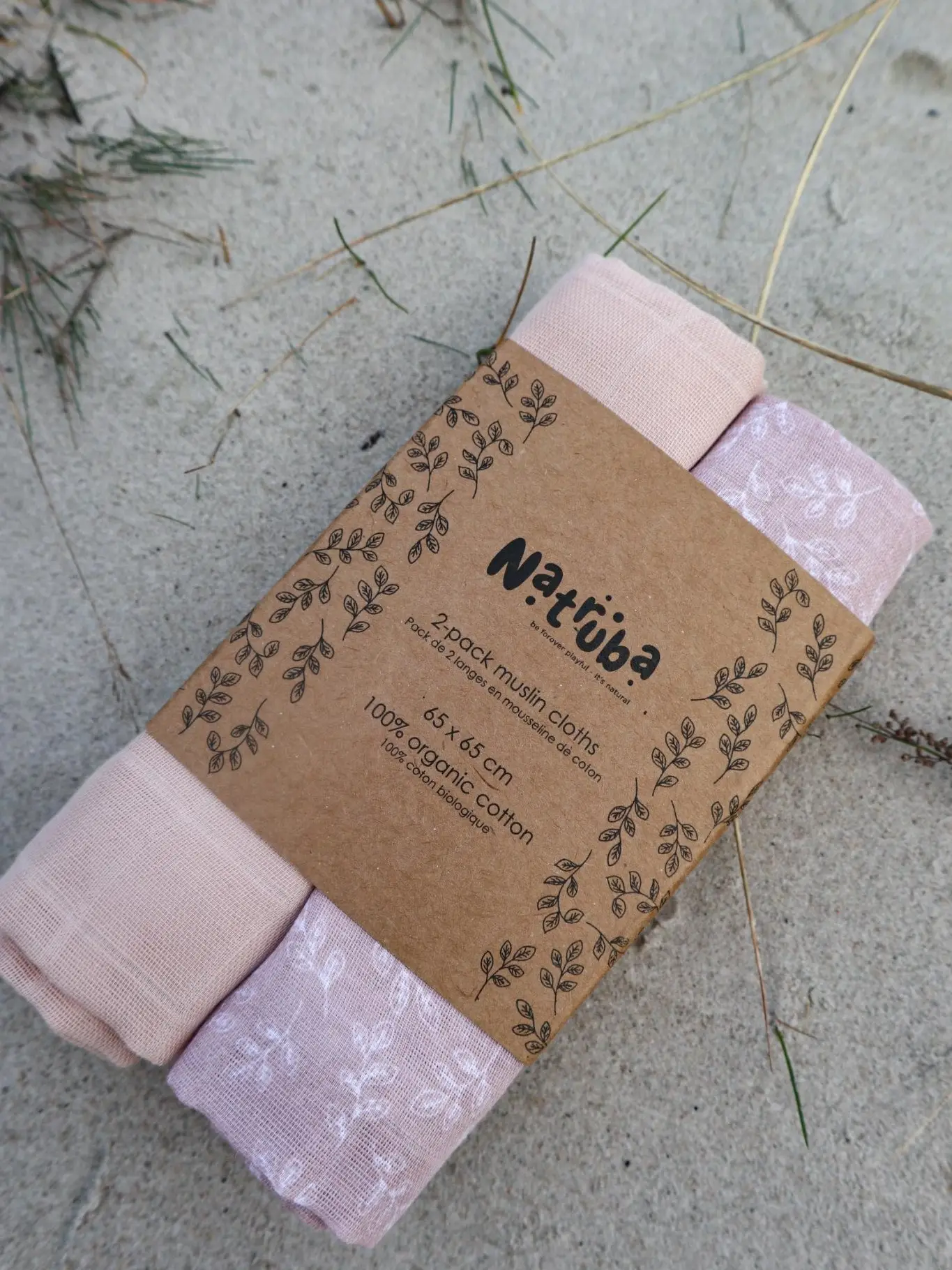 NATRUBA muslino merliukai - 2 vnt. 