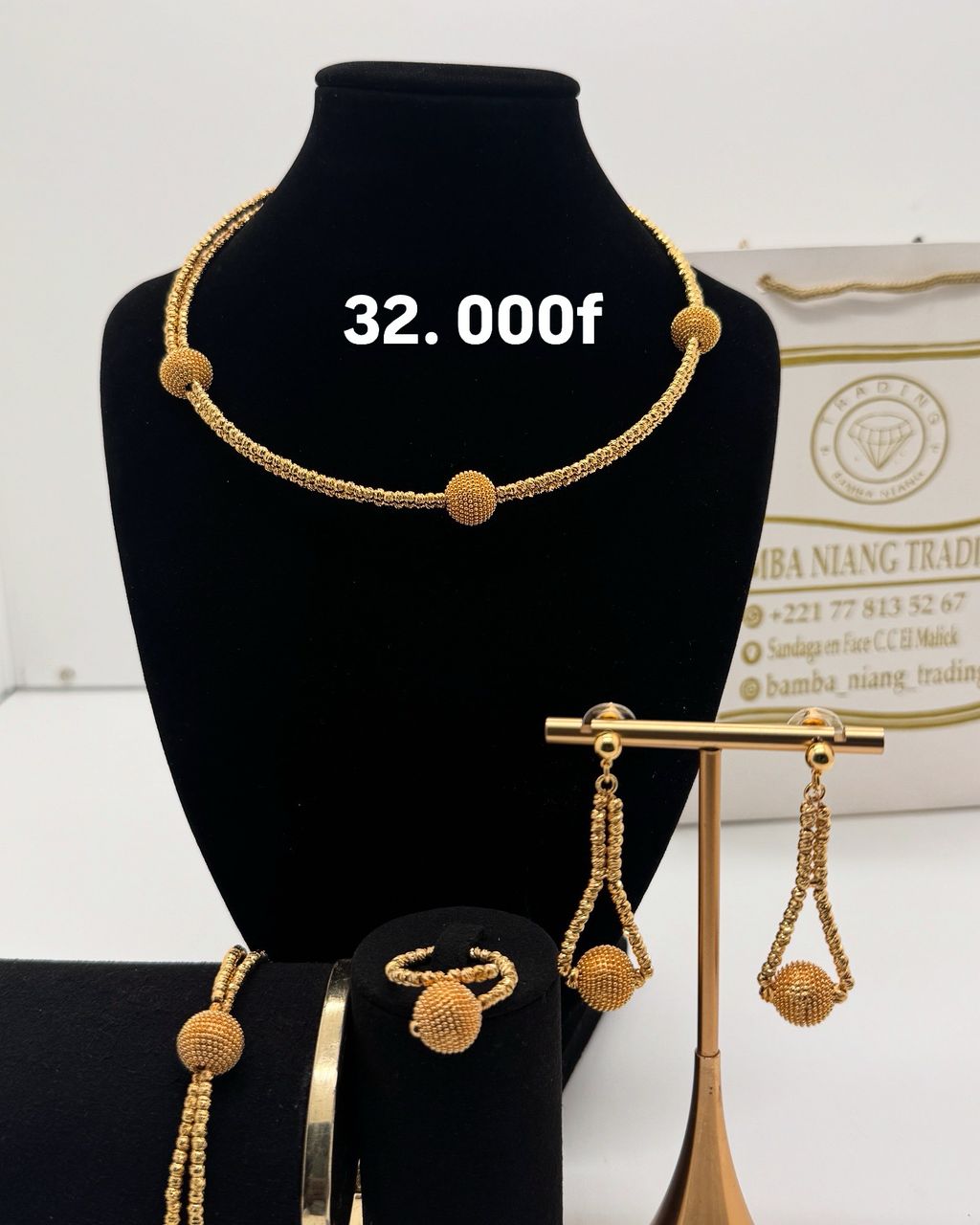 Parure de bijoux en or