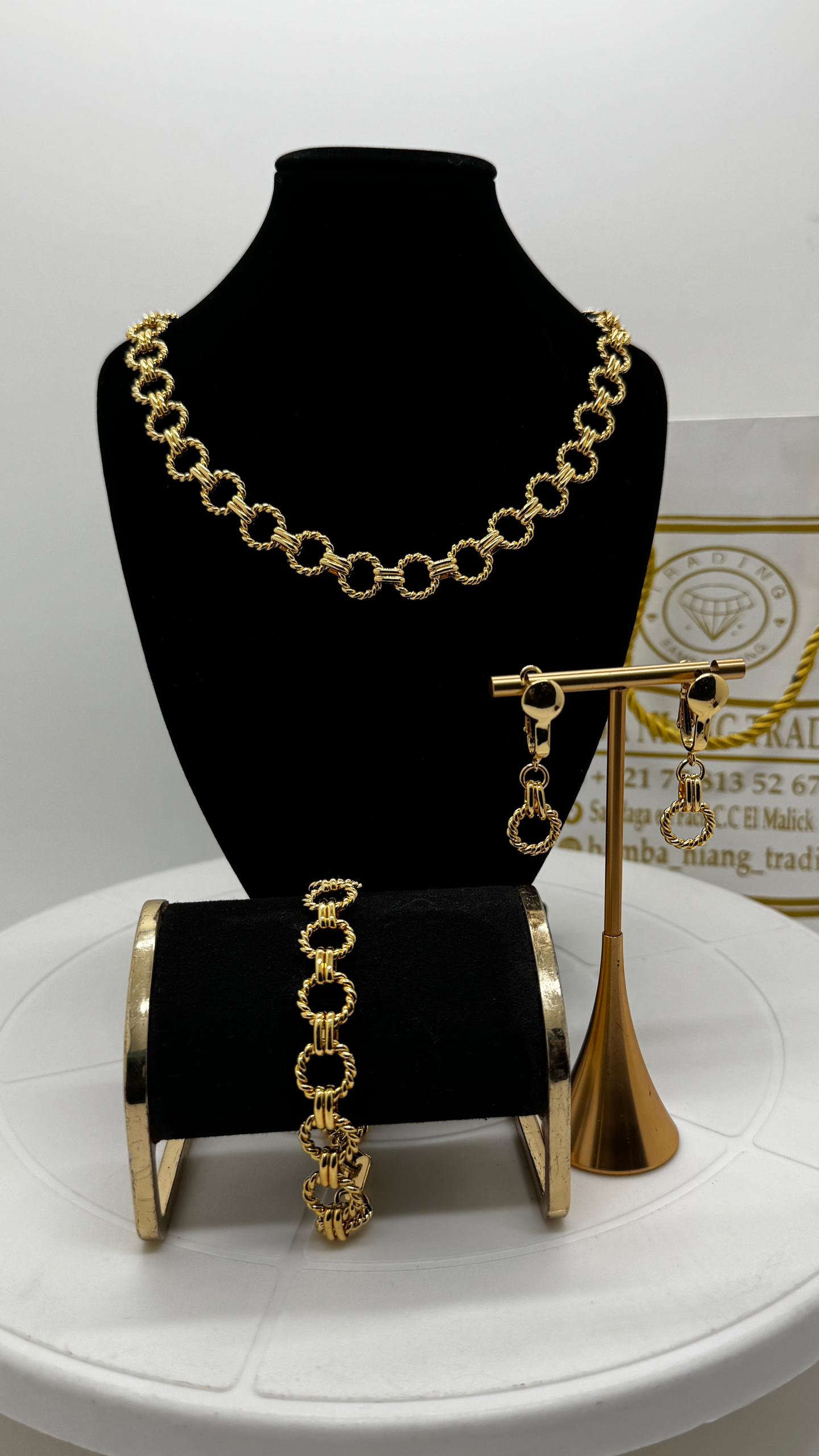 Ensemble de bijoux en or