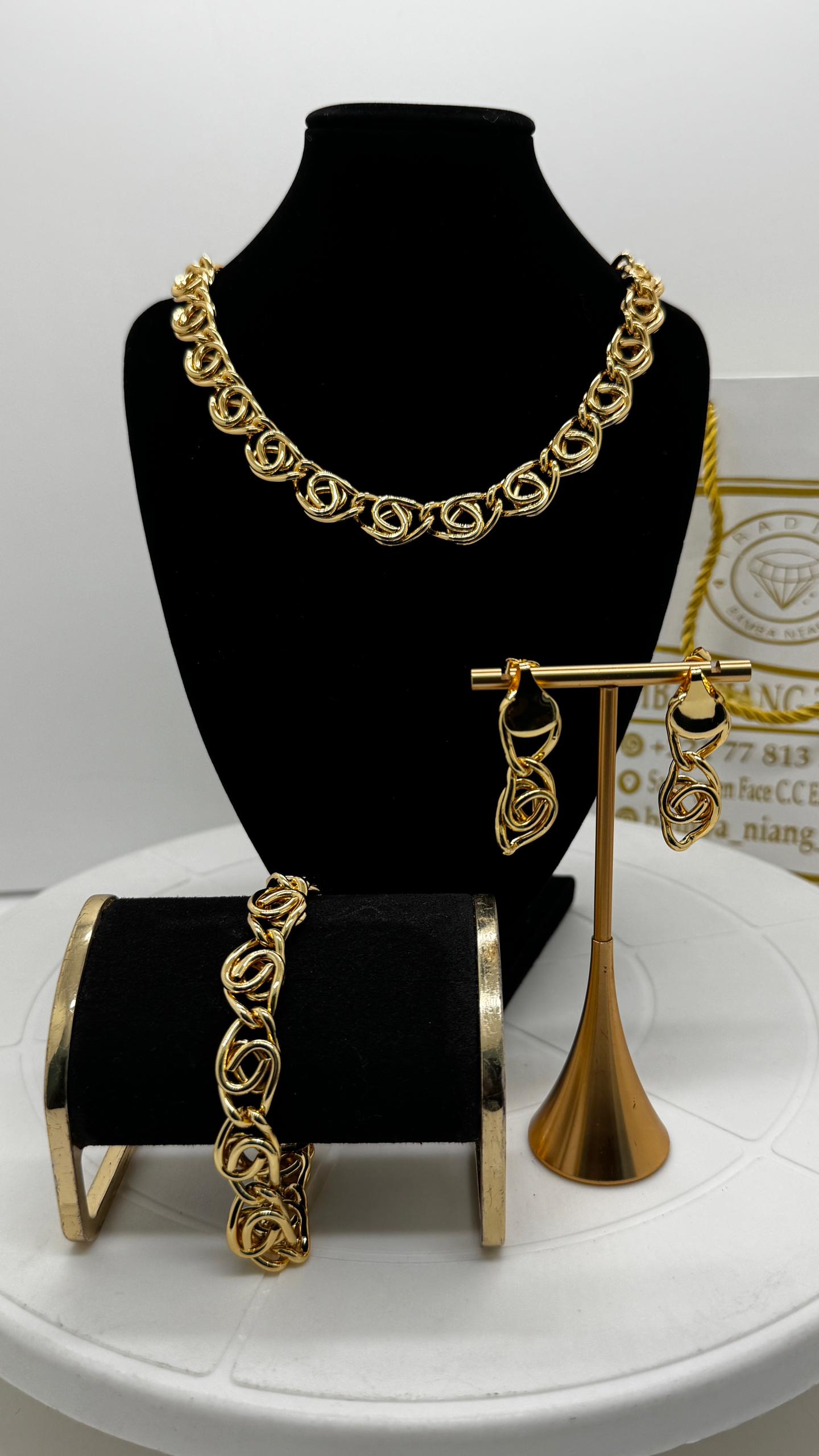 Ensemble de bijoux en or