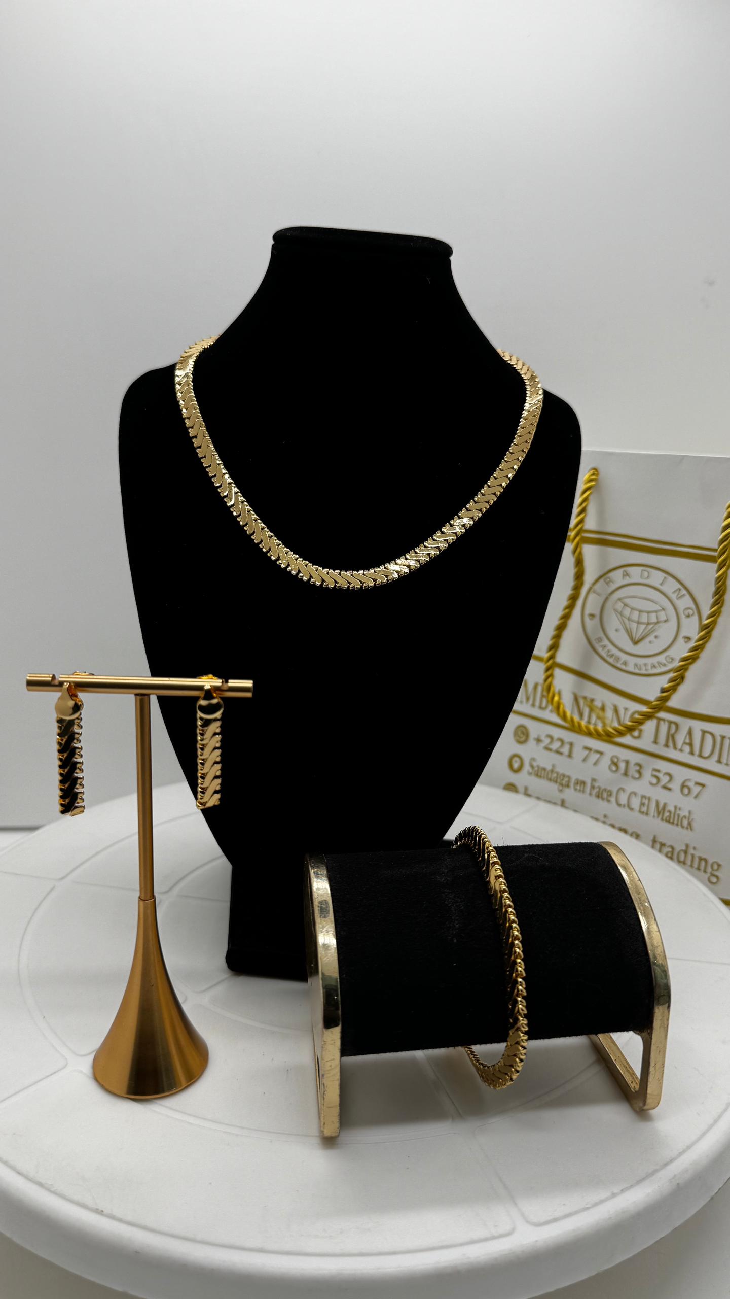 Ensemble de bijoux en or