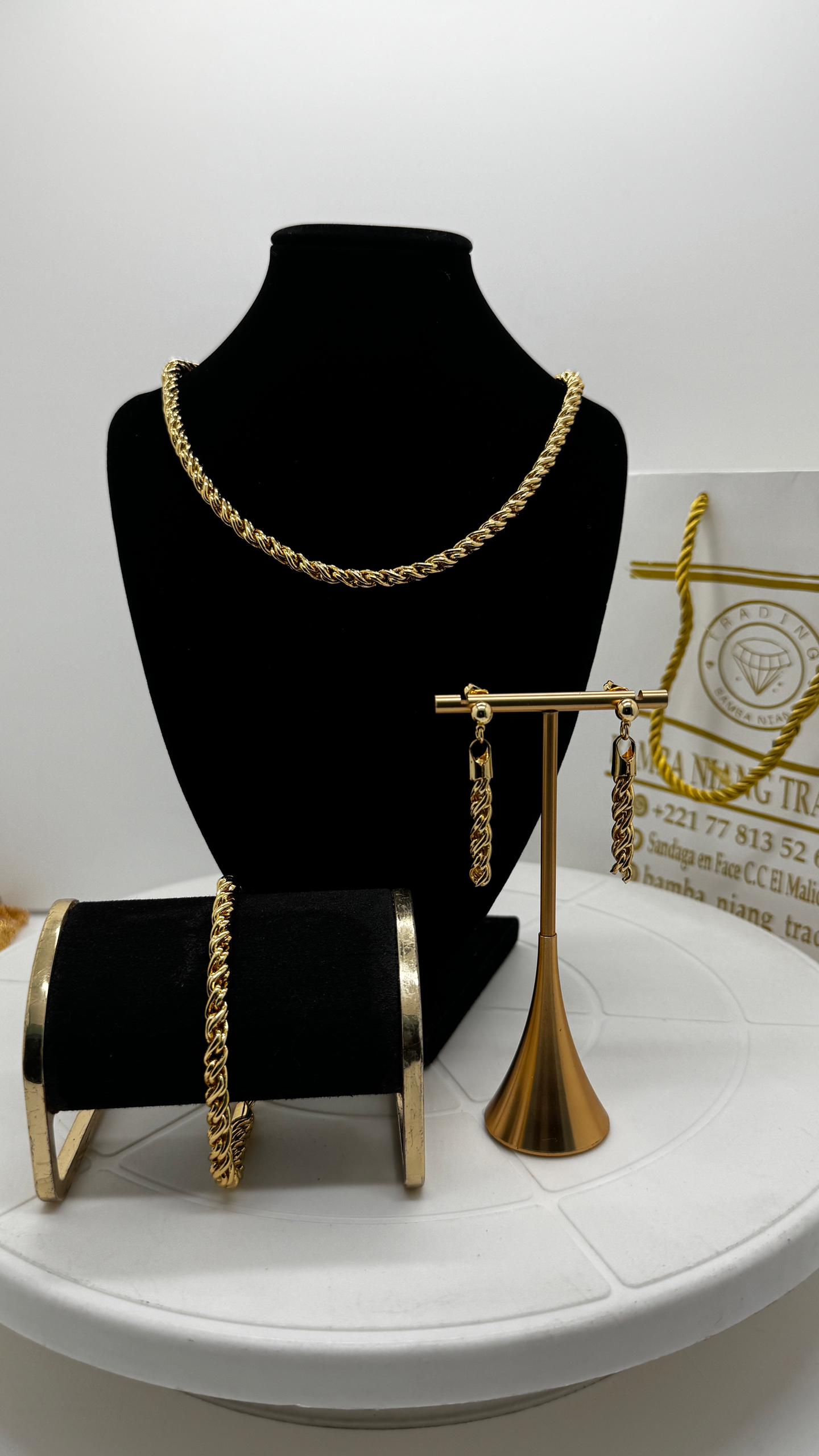 Ensemble de bijoux en or