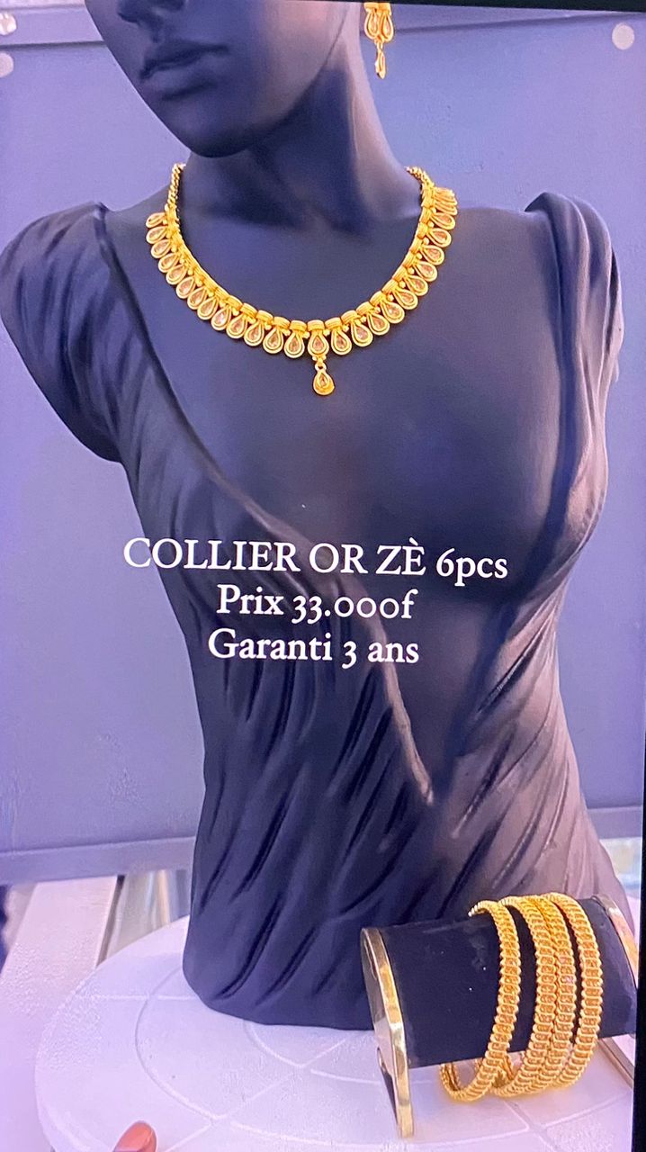 Collier en or Zè 6 pièces