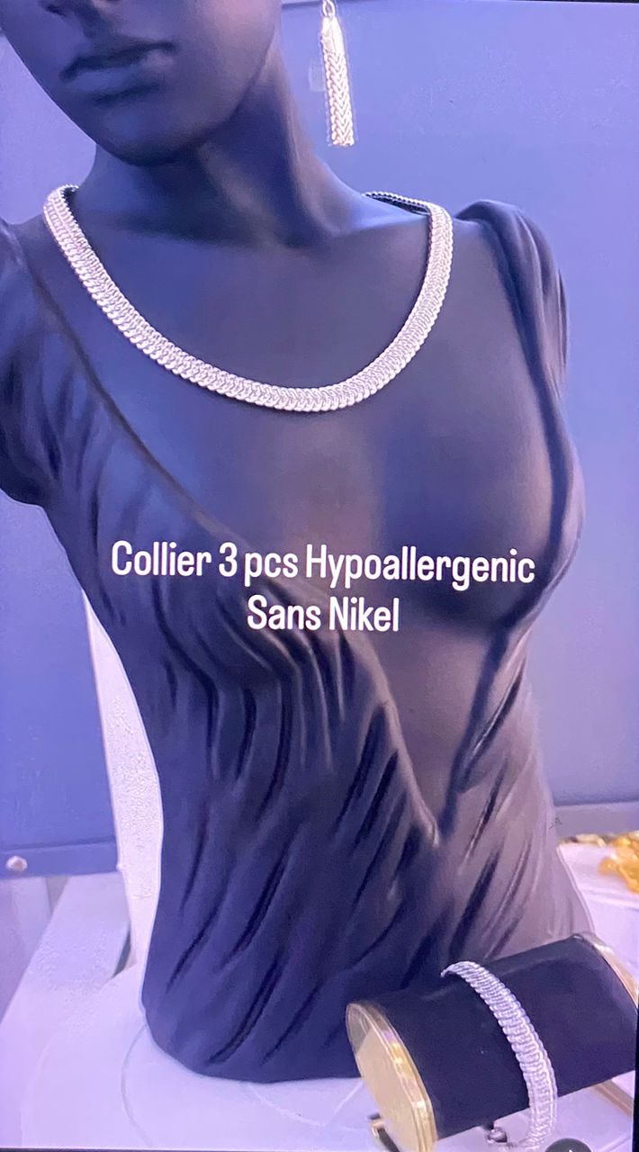 Collier hypoallergénique 3 pièces