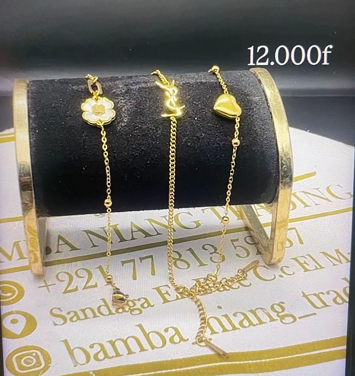 Bracelets en or fantaisie