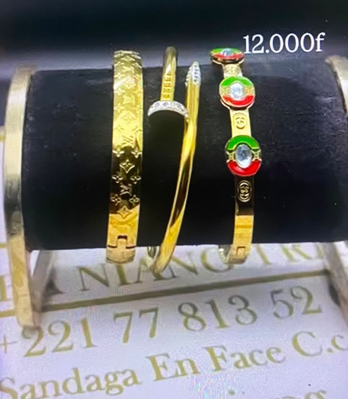 Bracelets en or fantaisie