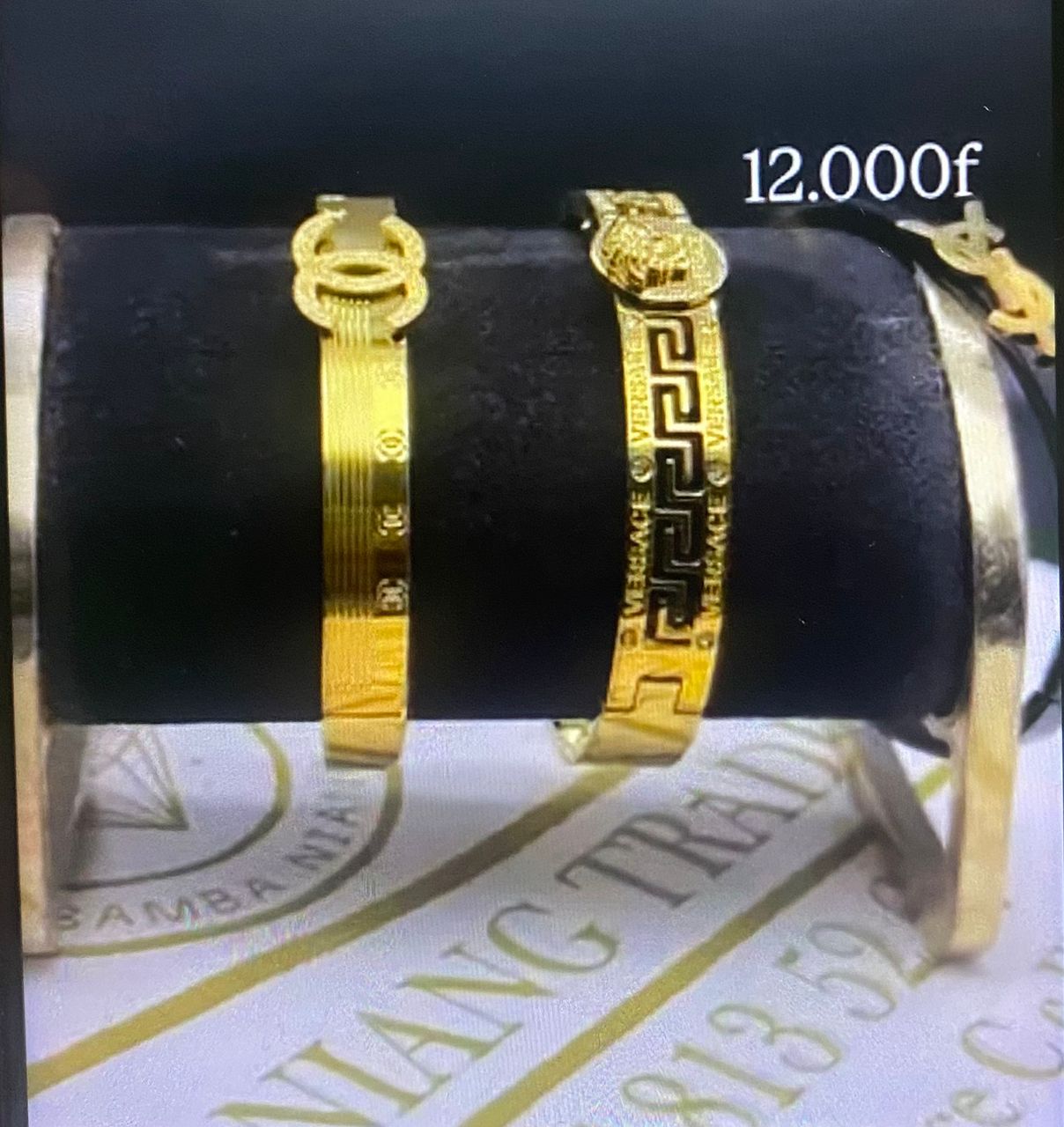 Bracelets en or fantaisie