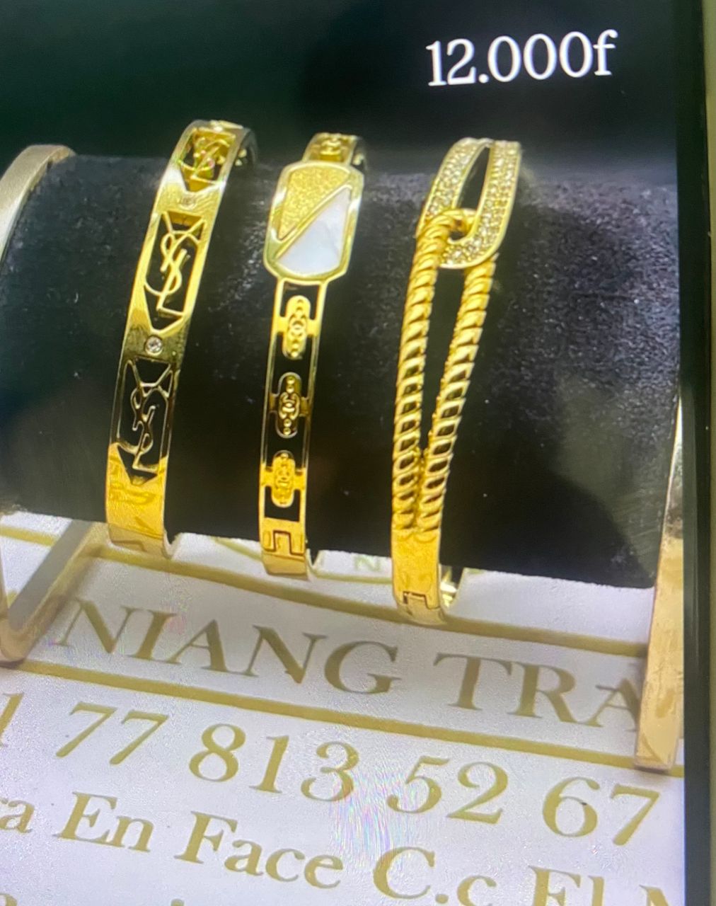 Bracelets en or élégants