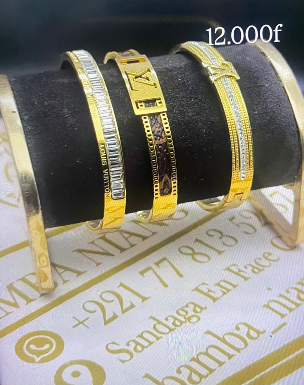 Bracelets en or fantaisie