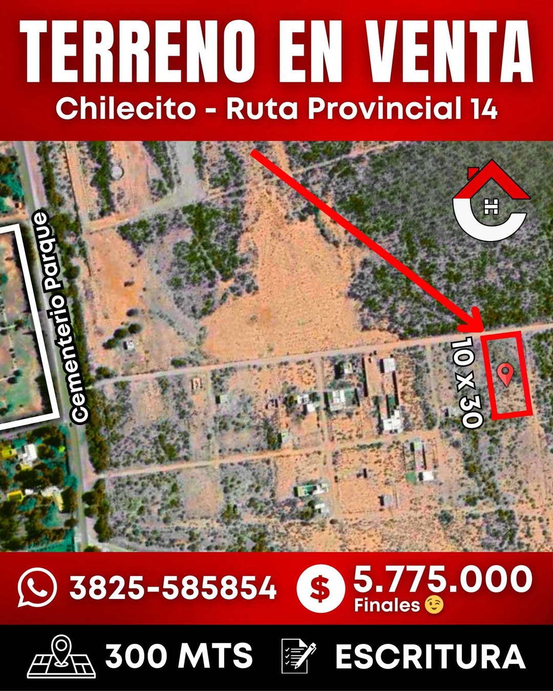 Terreno en Venta - RP 14, Frente a Cementerio Parque