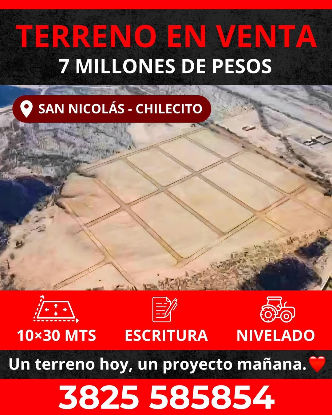 Terrenos en Venta - San Nicolás, Ex Ruta Nacional 40