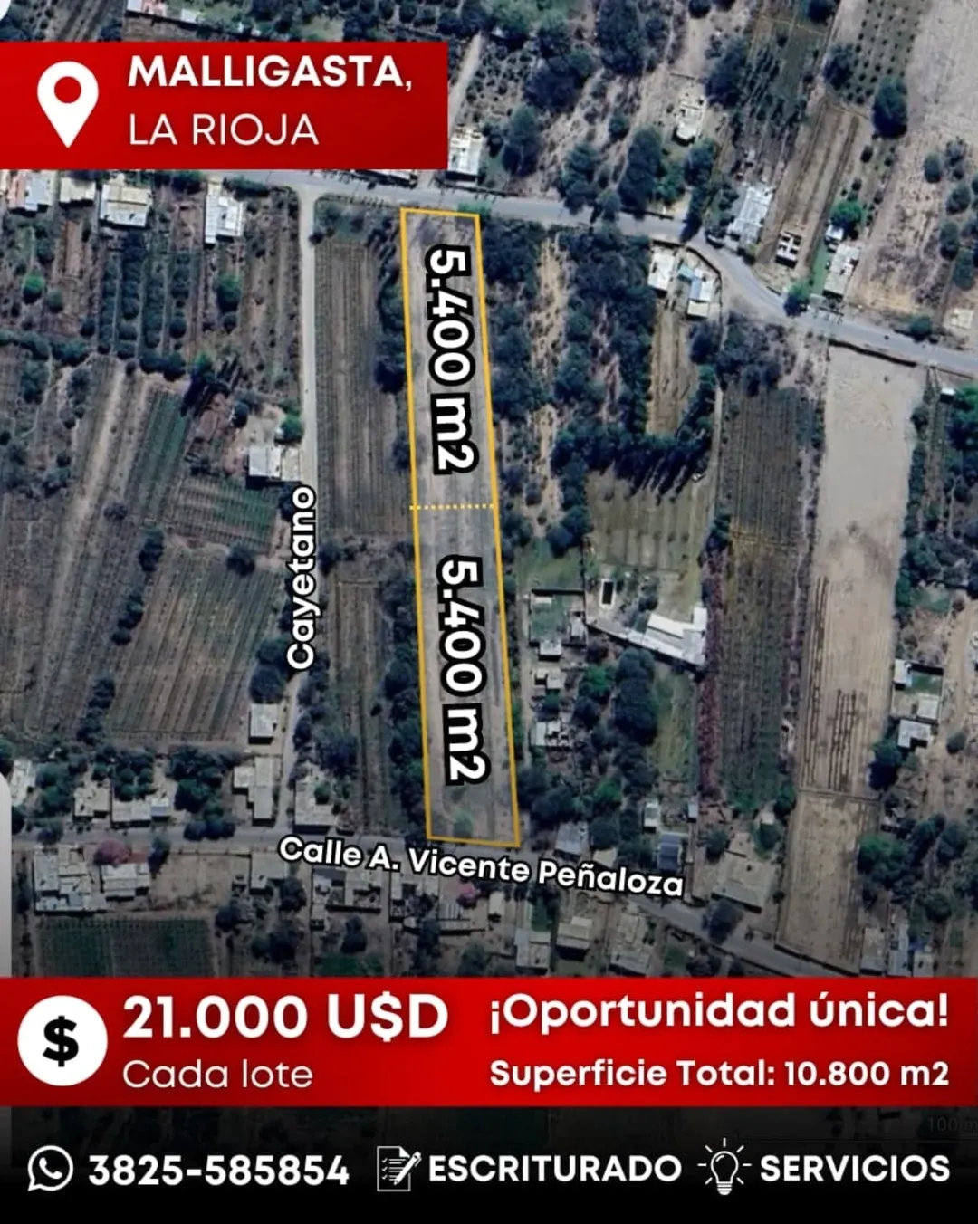 Terrenos en Venta - Malligasta
