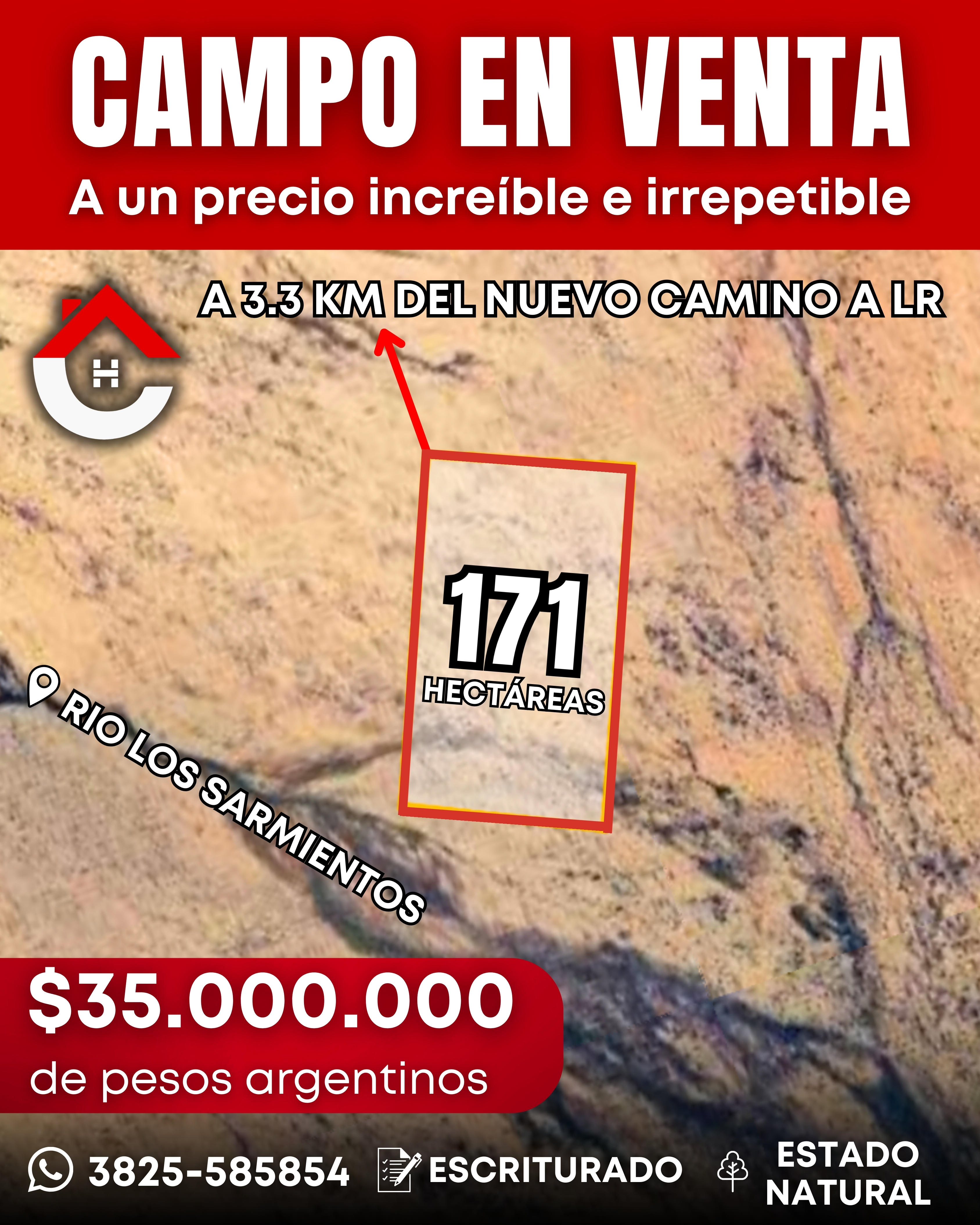 Oportunidad Imperdible - 171 Hectáreas por $37.000.000 